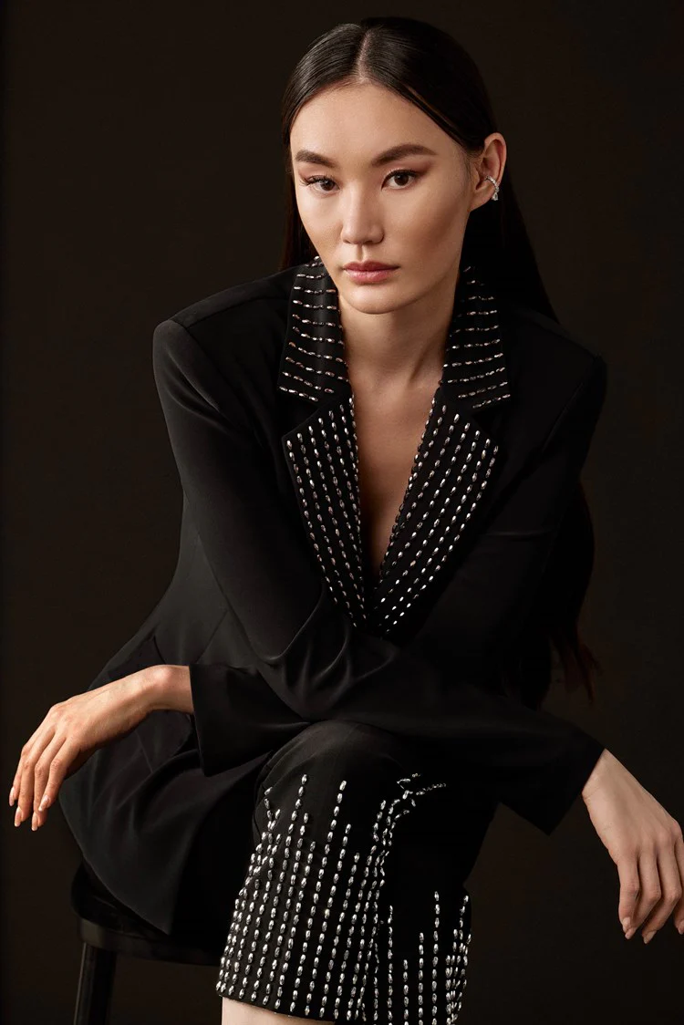 243731 Joseph ribkoff fitted  embellished blazer - Image 6