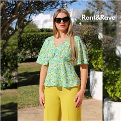 Aisling lime blouse - Image 2