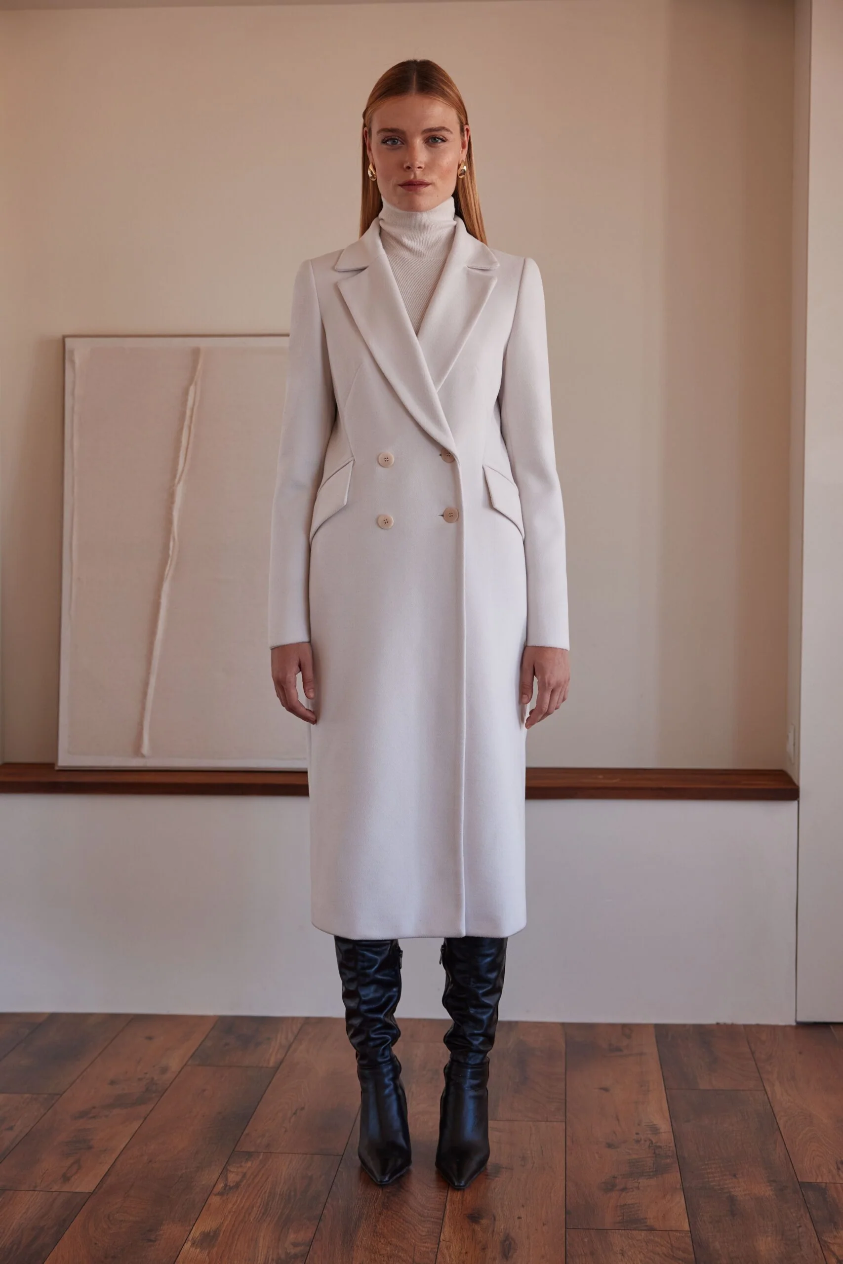 Argiddo Cream Tailored Coat - Image 2