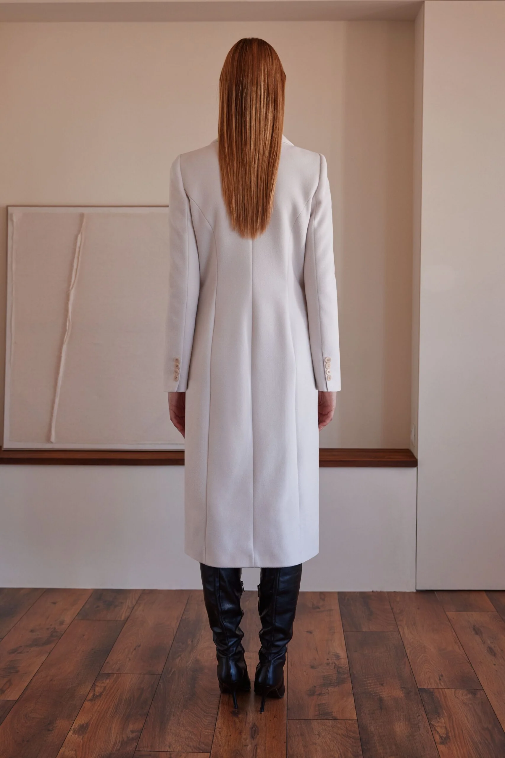 Argiddo Cream Tailored Coat - Image 3