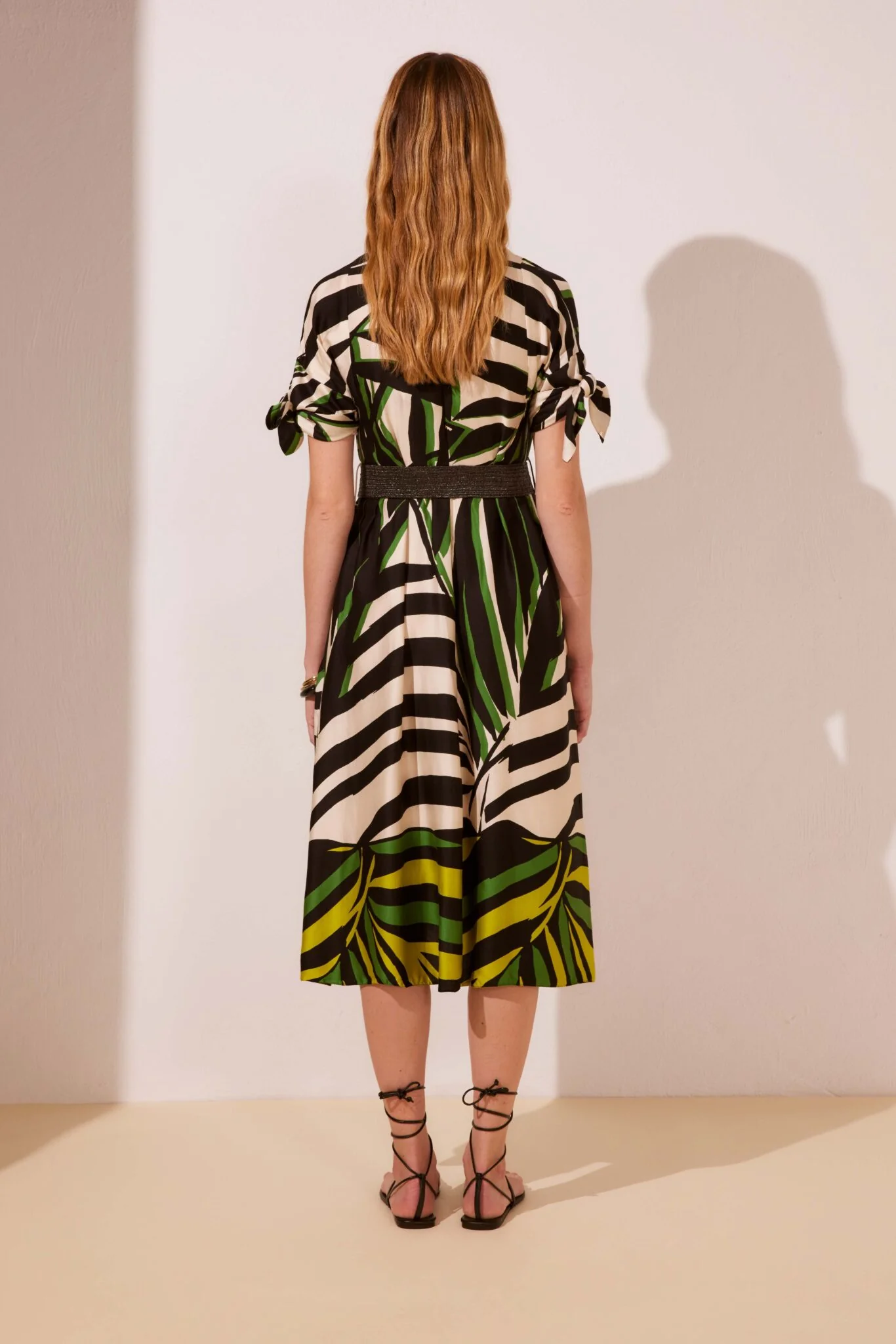 Argiddo green and lime print dress - Image 3