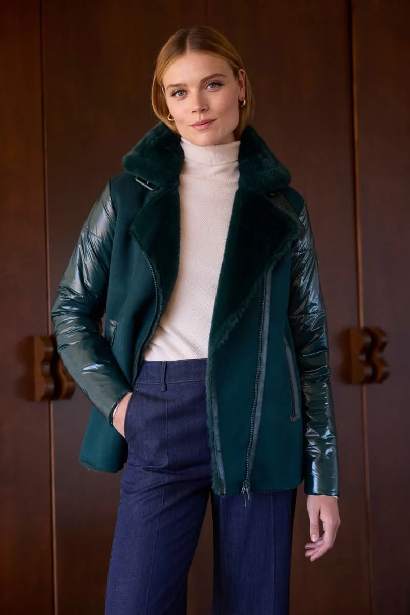 Argiddo Green Panel Coat 49130 - Image 5