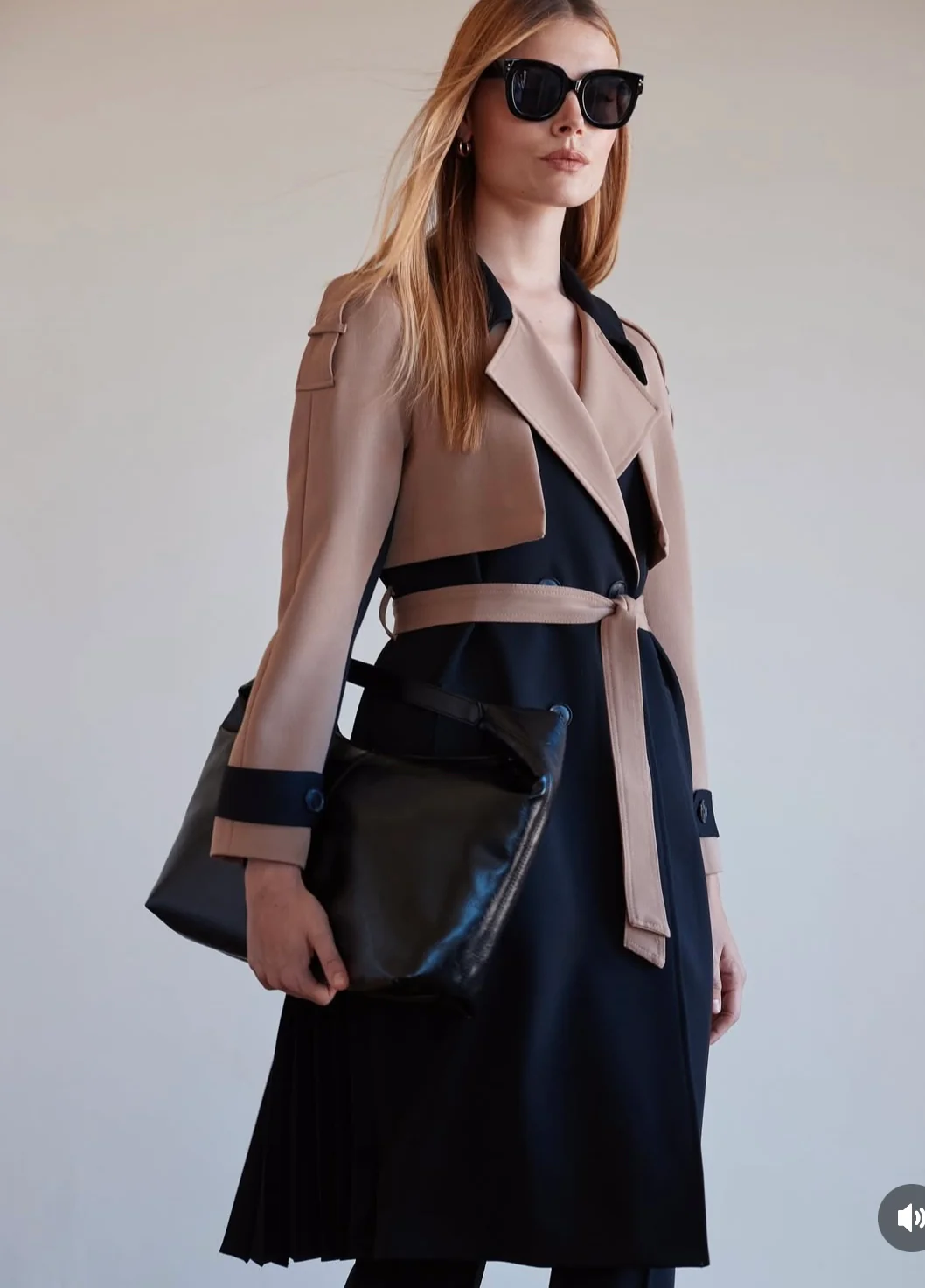 Argiddo Two-Tone Belted Mac - Image 2