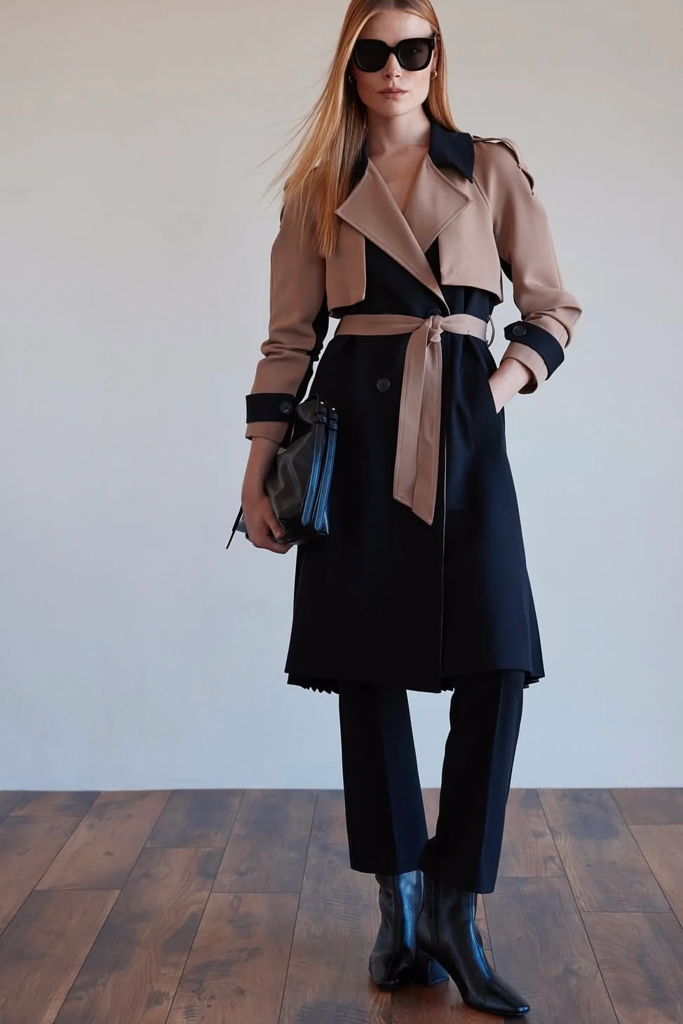 Argiddo Two-Tone Belted Mac - Image 4