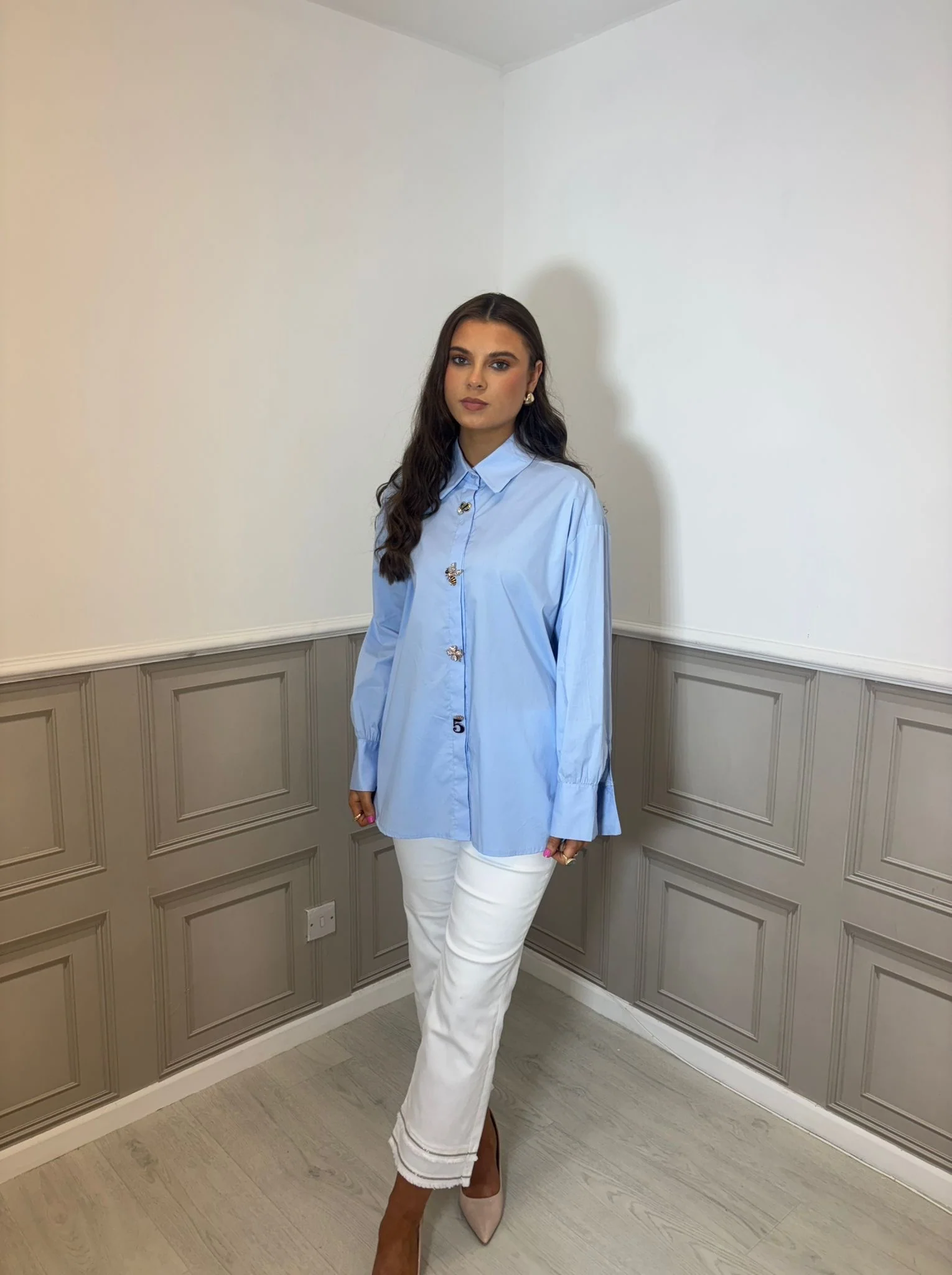 Blue daisy shirt