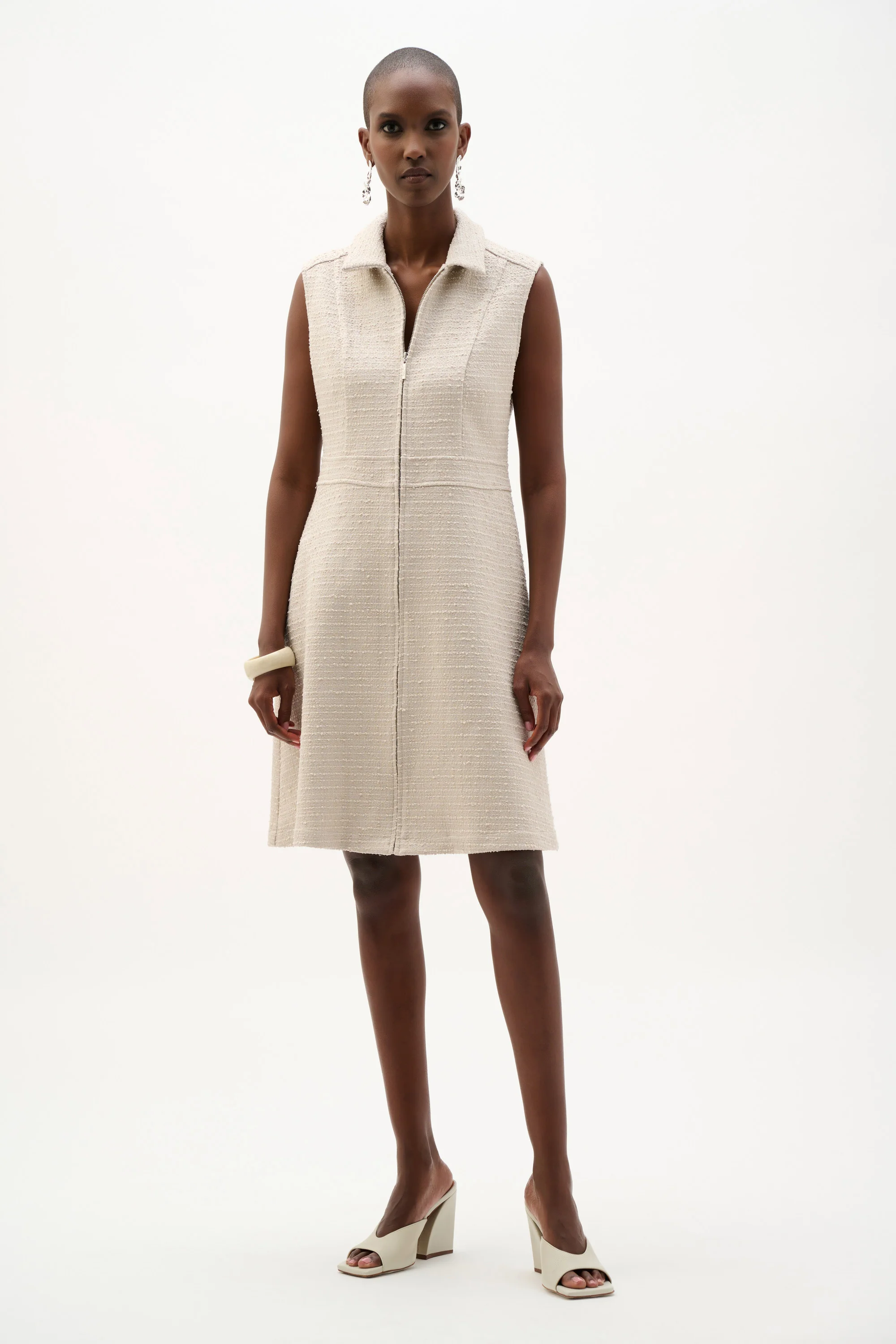 Bouclé A-Line Dress With Zipped Neckline
262221 - Image 2