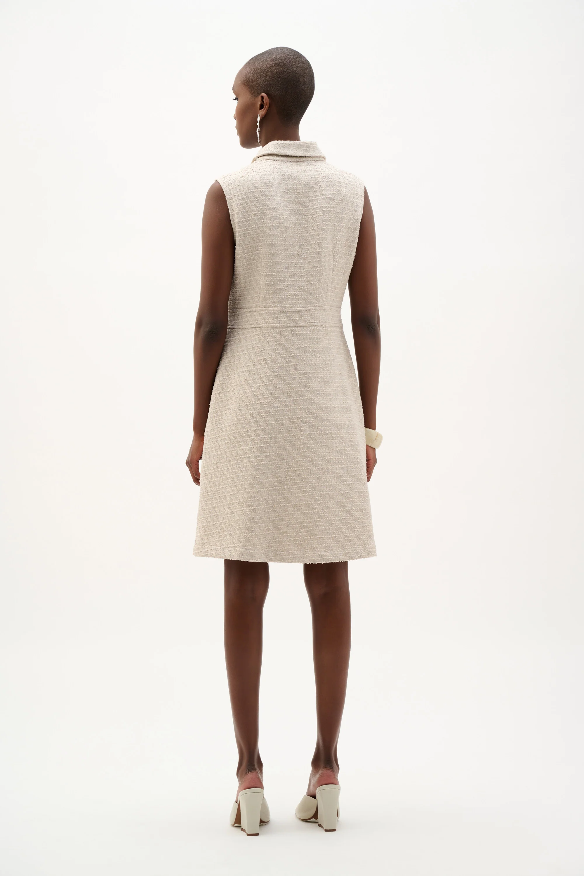 Bouclé A-Line Dress With Zipped Neckline
262221 - Image 5