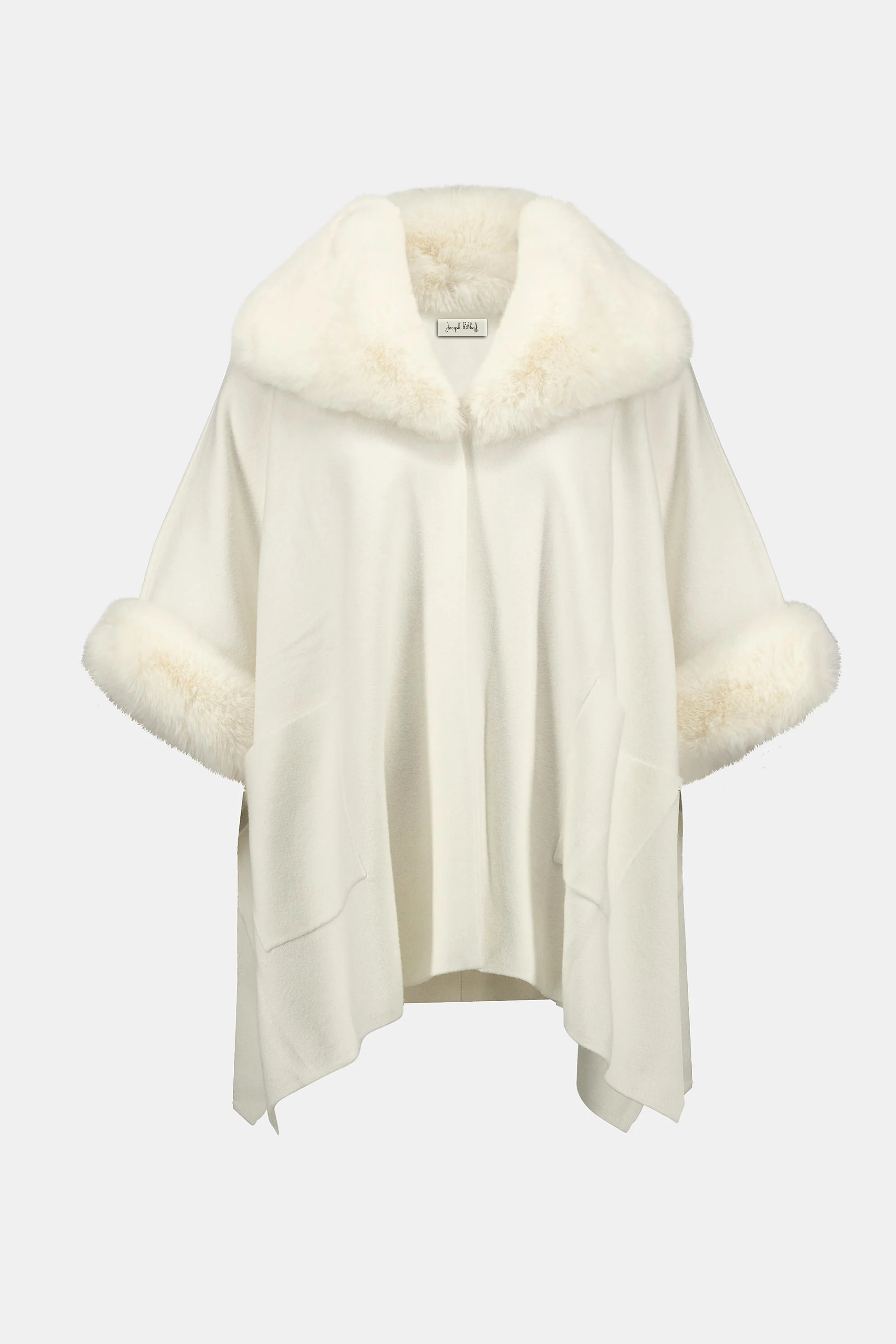 Brushed Jacquard and Faux Fur Cape
243930F25 - Image 5