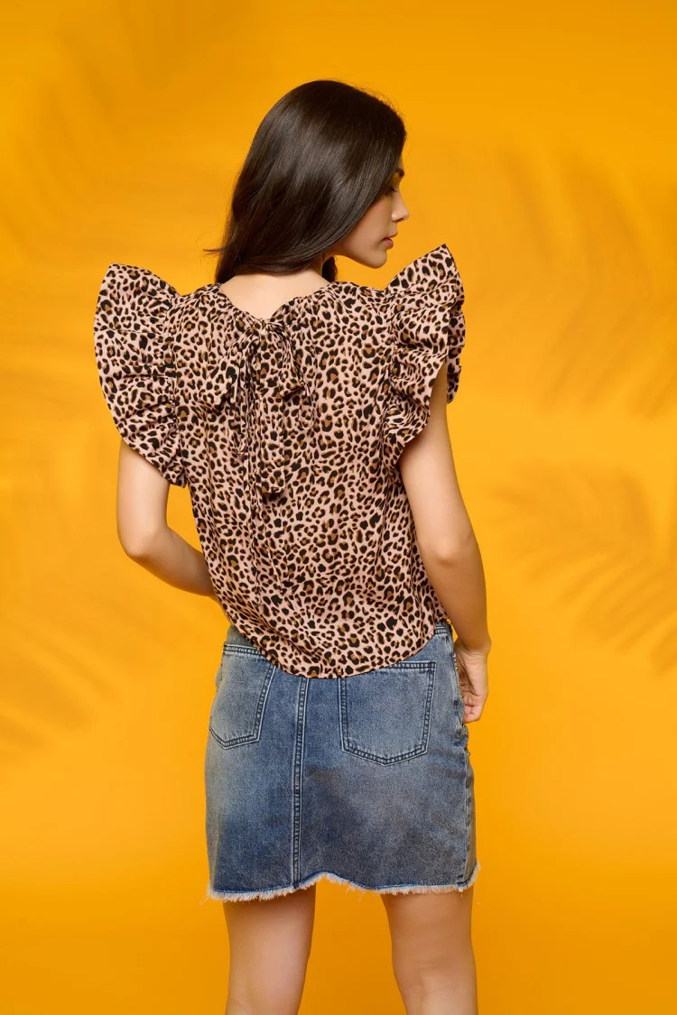 Bura animal print top - Image 4