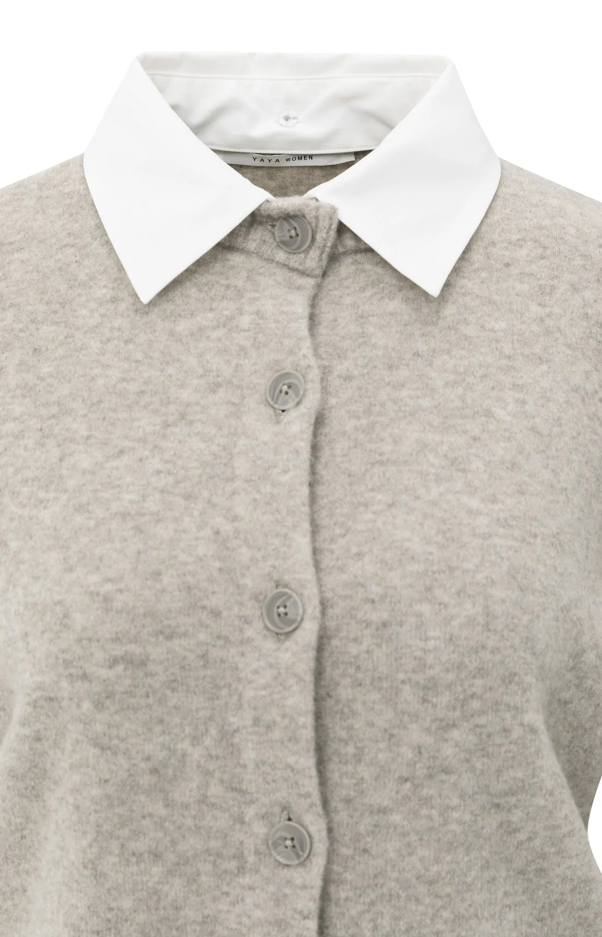 YaYa Cardigan with detachable collar and button closure - Image 5