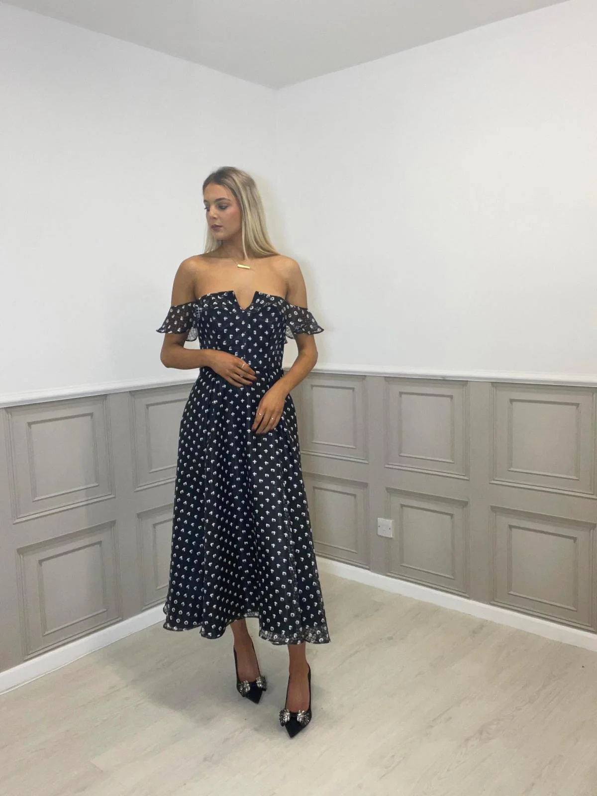 Carla Ruiz Off-Shoulder Dress, STRICTLY NO RETURNS OR REFUNDS ON SALE ITEMS - Image 2