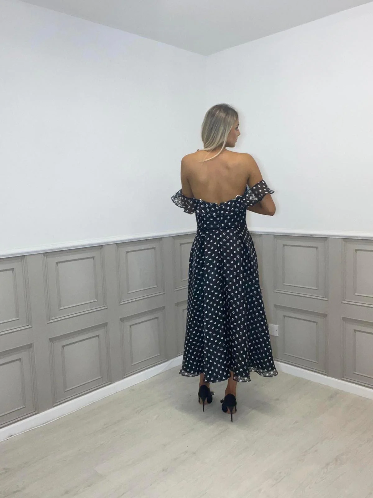 Carla Ruiz Off-Shoulder Dress, STRICTLY NO RETURNS OR REFUNDS ON SALE ITEMS - Image 3