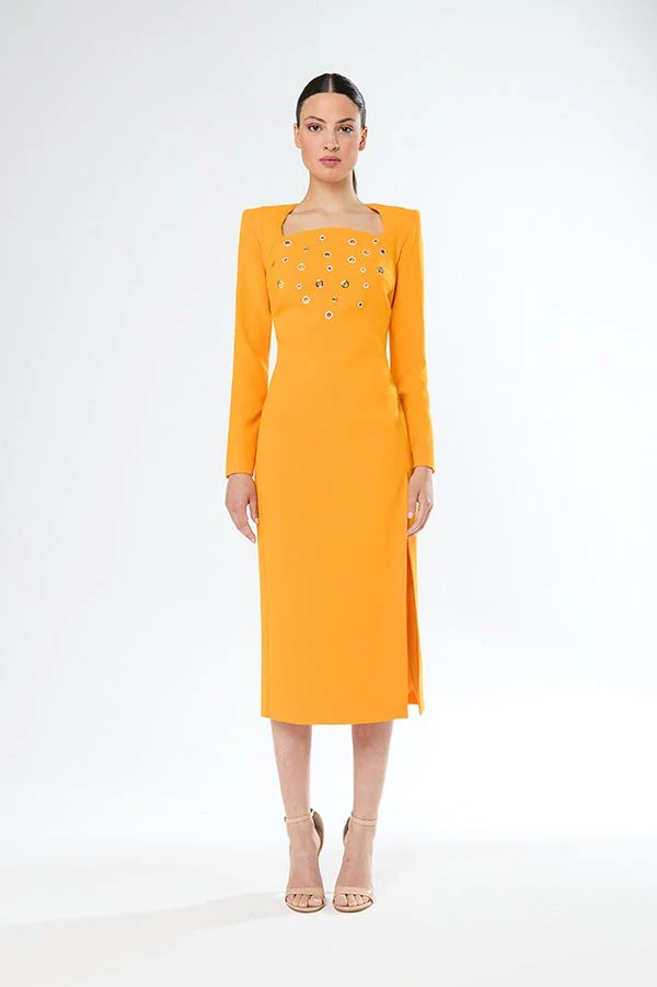 Carla Ruiz orange dress - Image 3