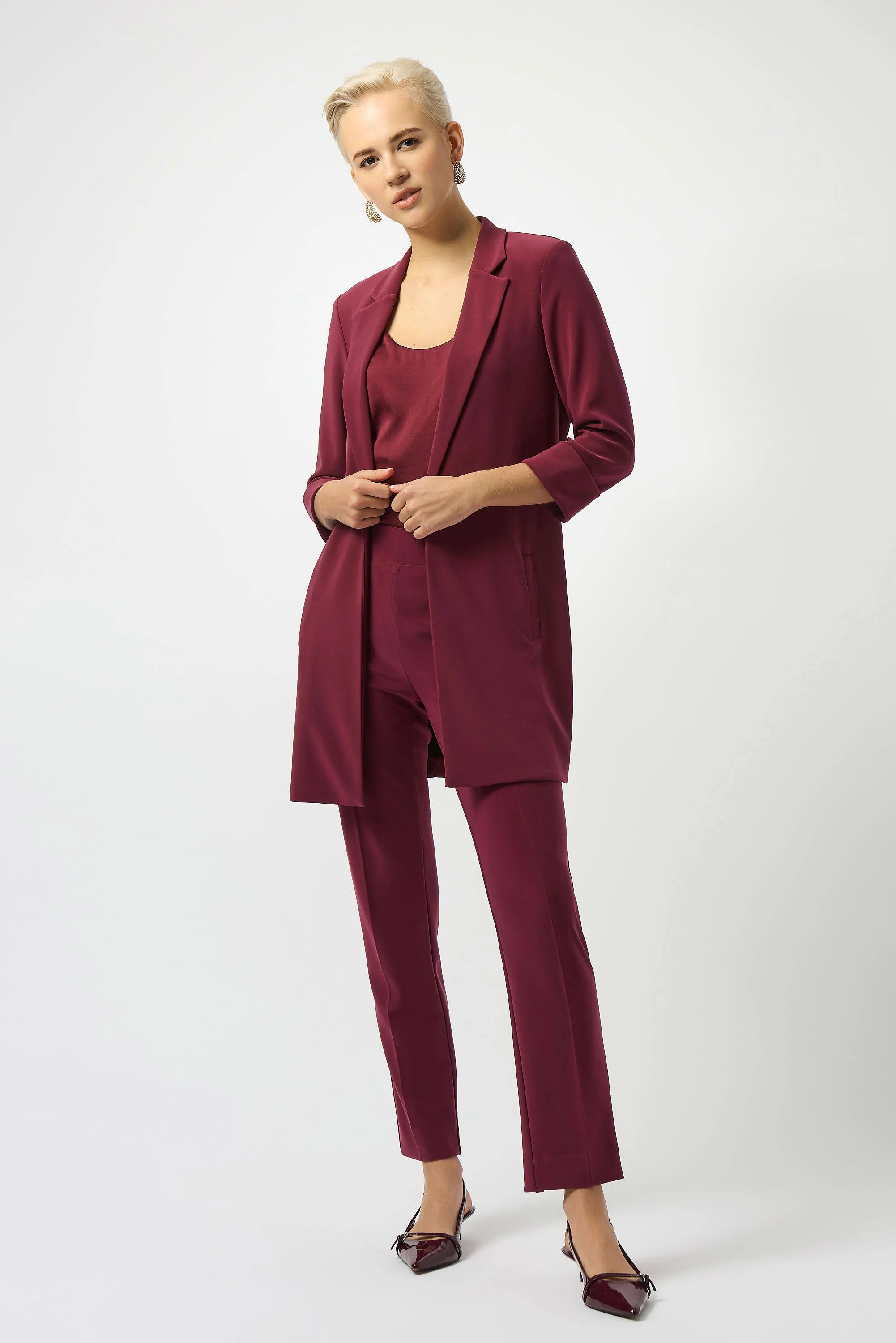 Classic Straight Pant - Merlot 143105f25 - Image 3