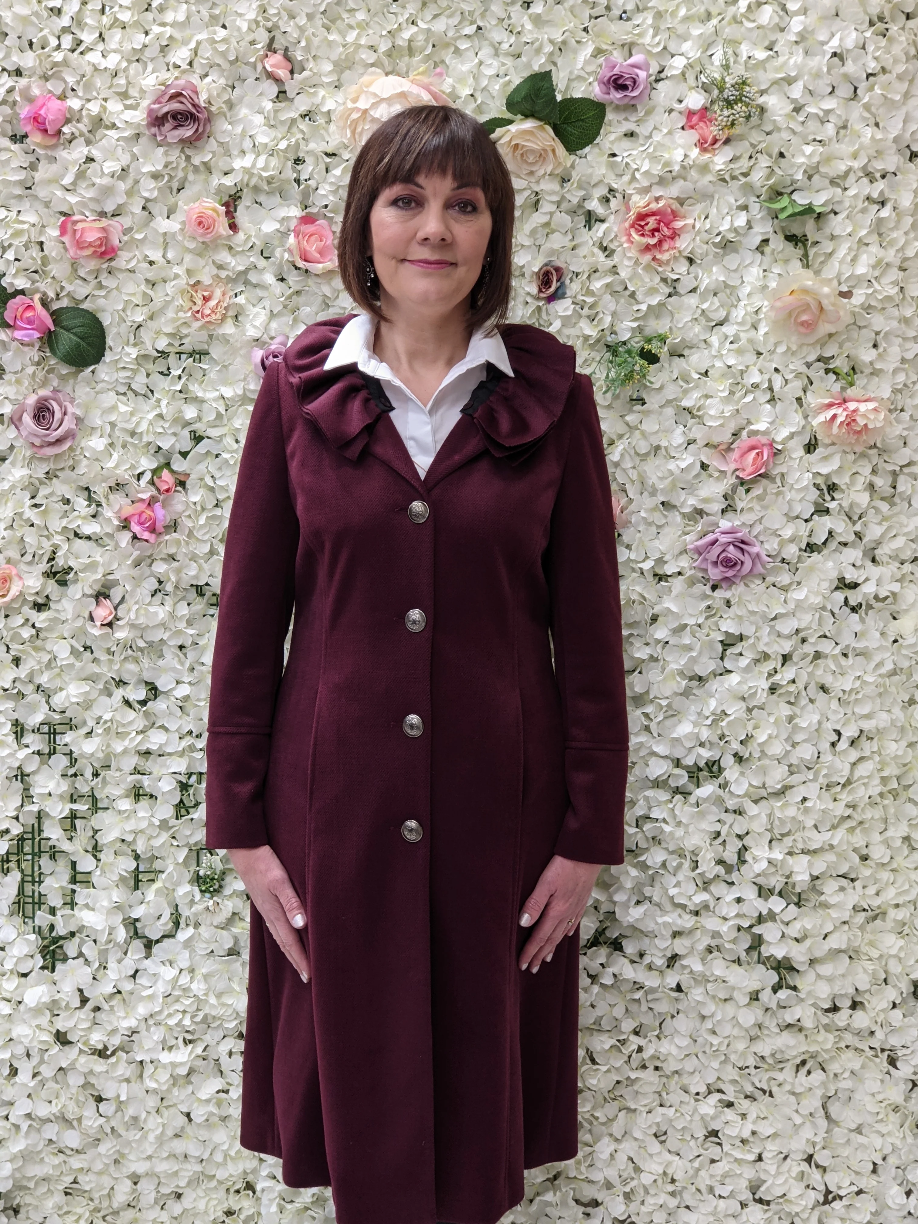 Coco doll burgundy coat - Image 3