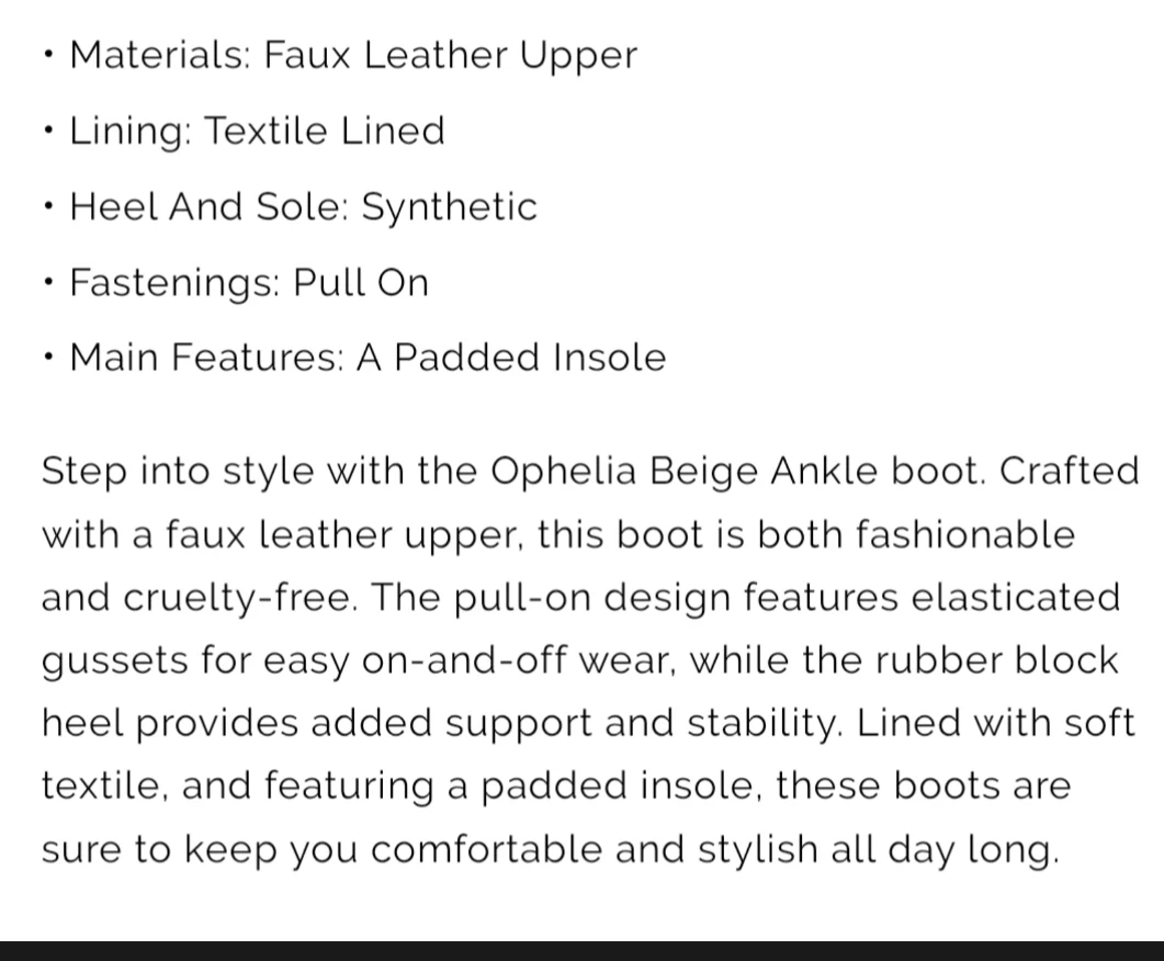 Cream Ophelia boot - Image 5