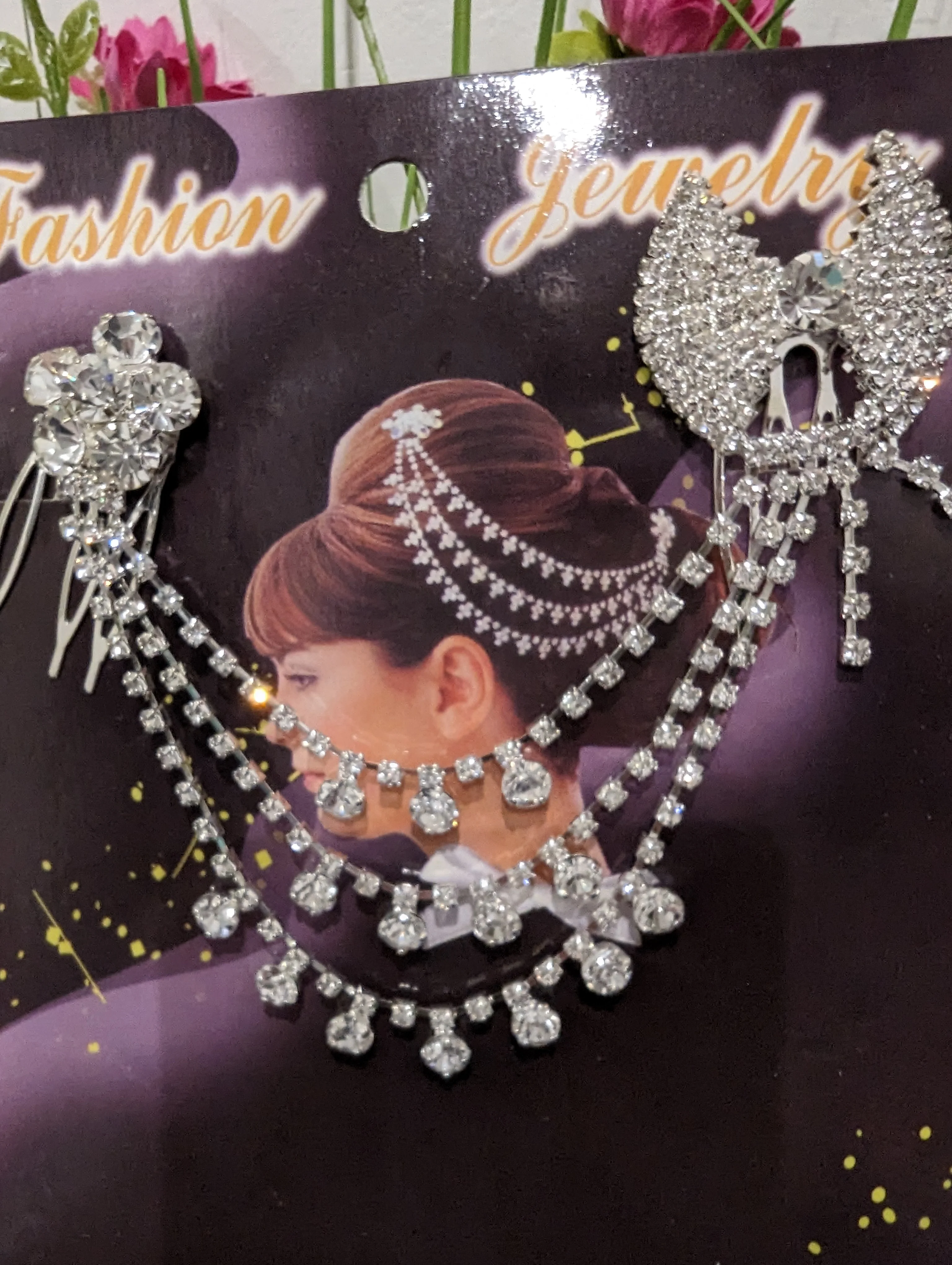 Diamond fashion hairpiece - Image 3