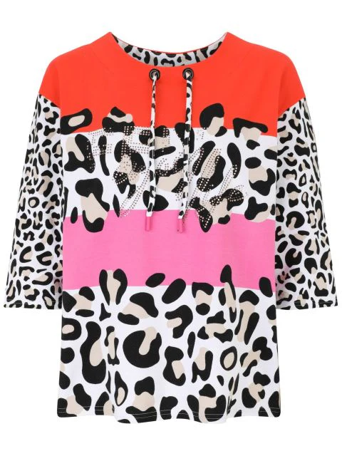 Doris Streich 109140 – Stretch Animal Print Top - Image 2