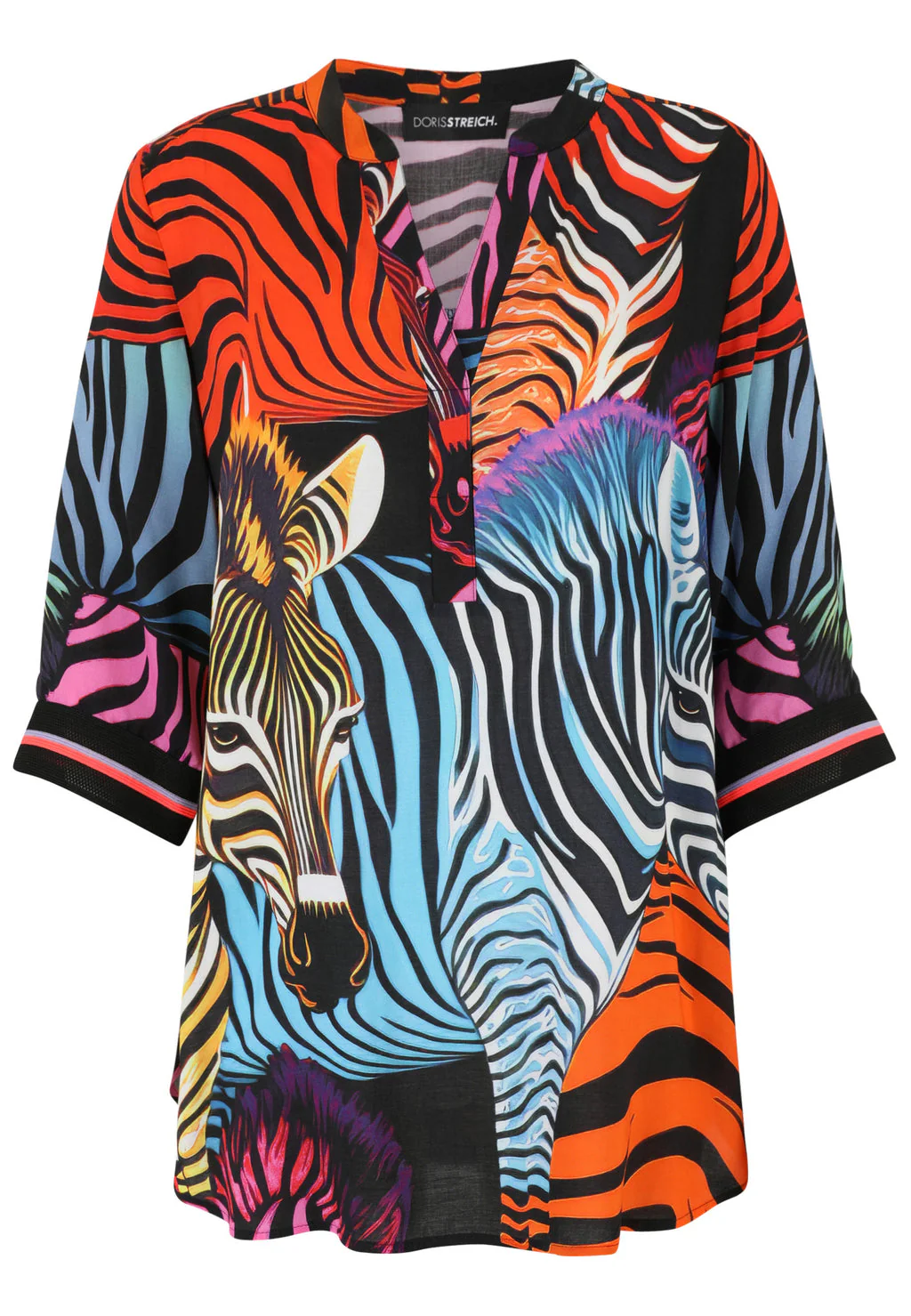 Doris Streich 293304 Zebra Print Blouse - Image 4