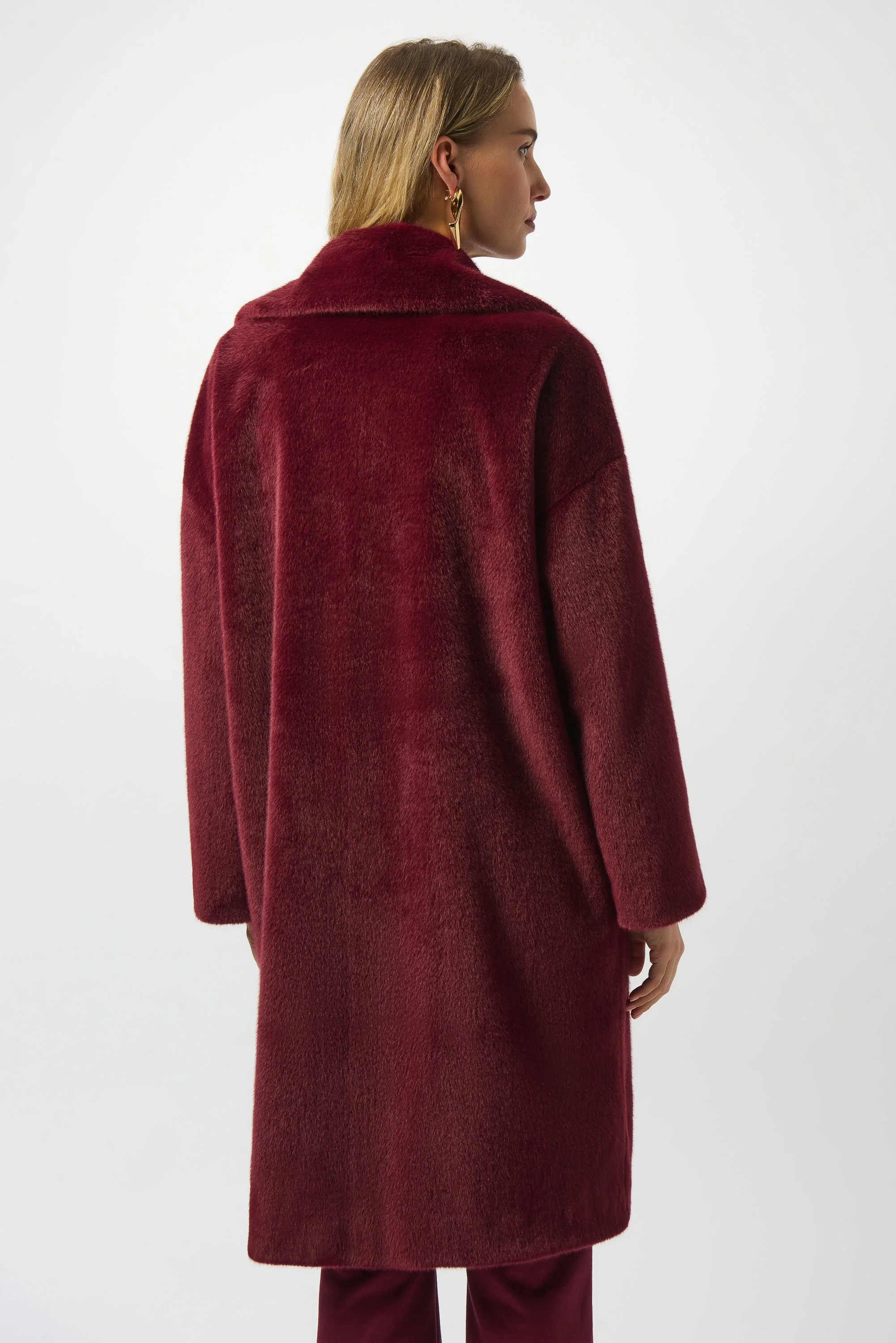 Faux Fur Straight Coat
243902F25 - Image 4