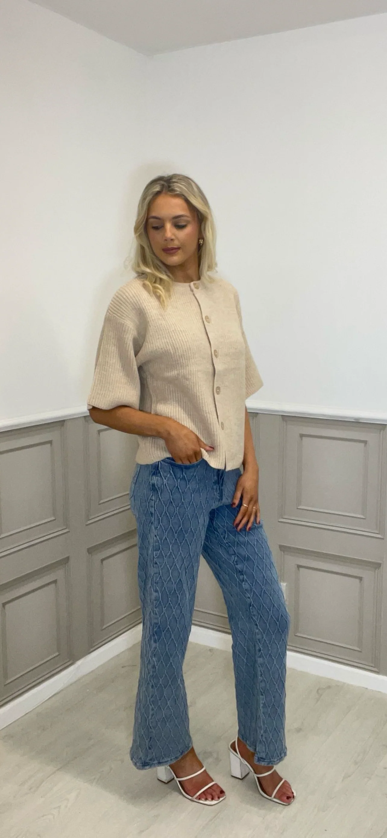 Fluresk beige cardigan - Image 2