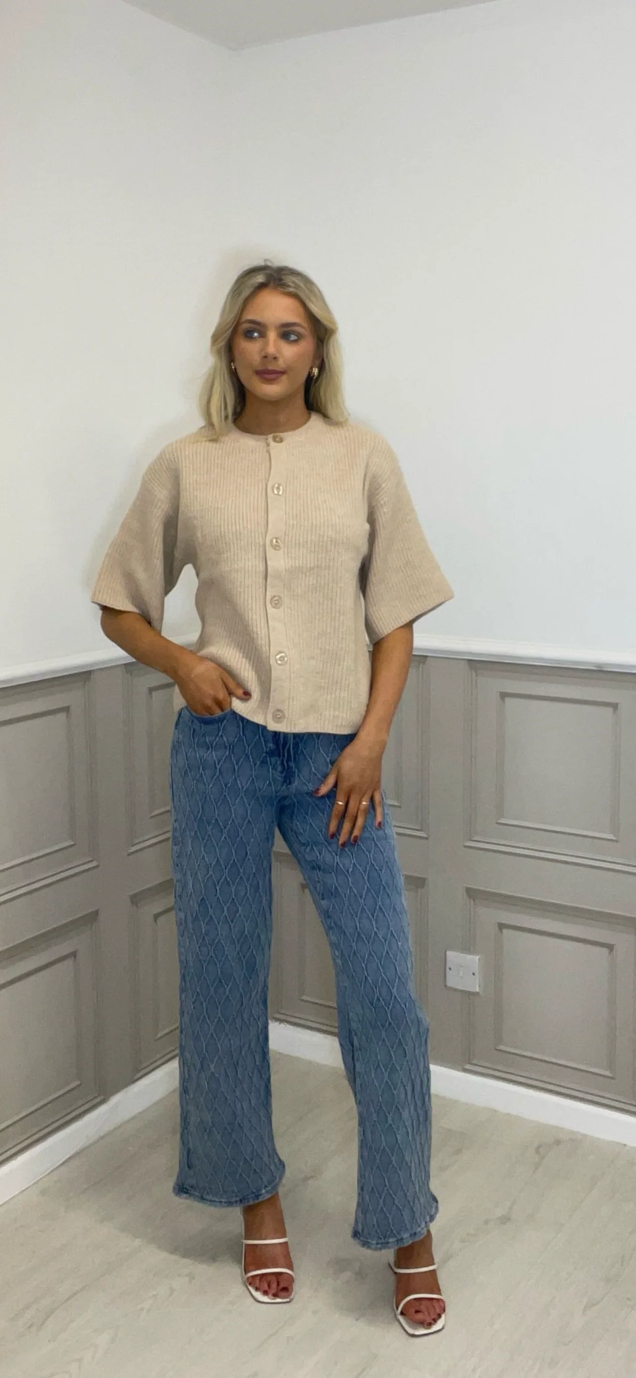 Fluresk beige cardigan - Image 3