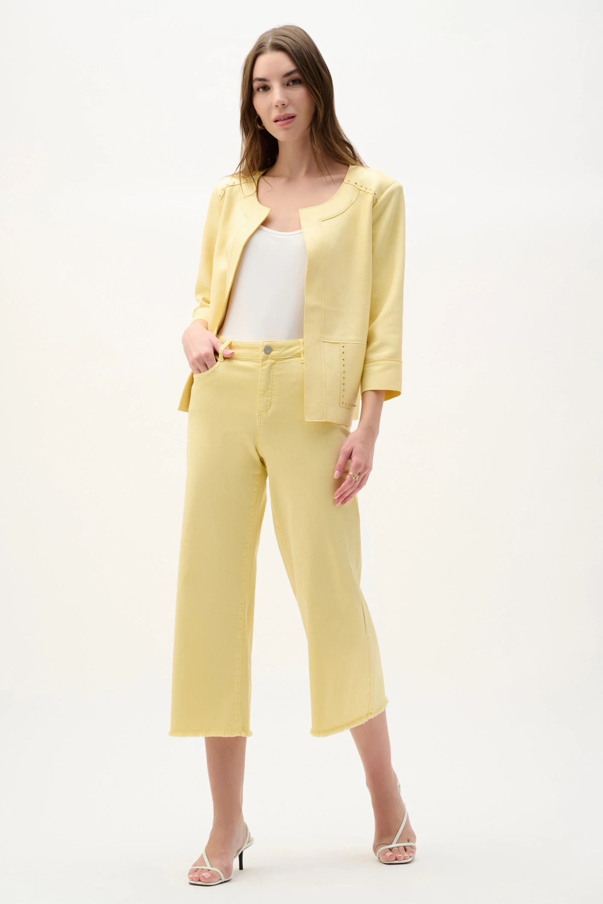 Foiled Scuba Suede Boxy Jacket With Stud Details
262905 - Image 3