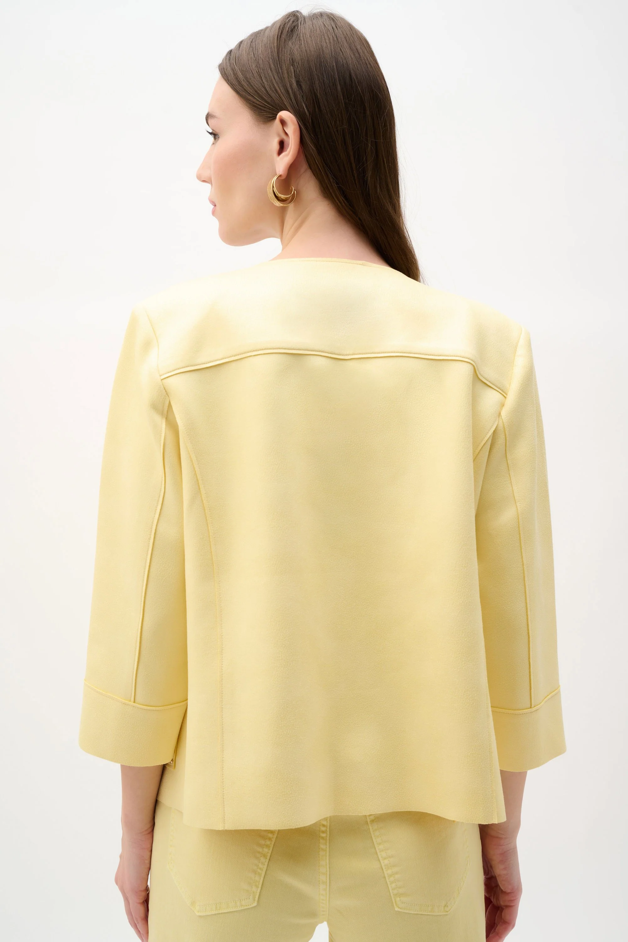 Foiled Scuba Suede Boxy Jacket With Stud Details
262905 - Image 6