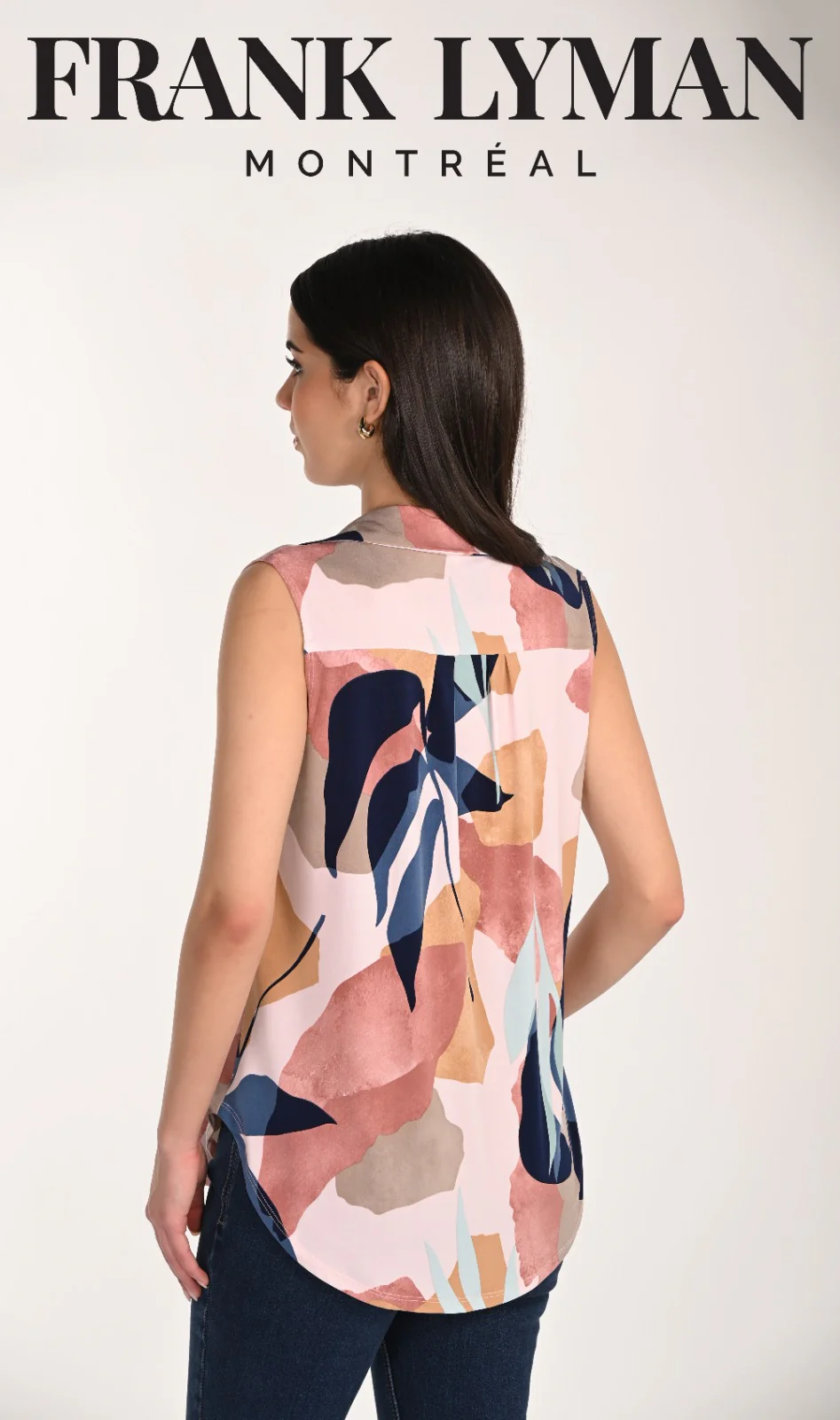 Frank Lyman Sleeveless Zip Front Top – Style 266132 - Image 2