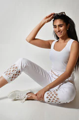 Frank Lyman white Jean - Image 3
