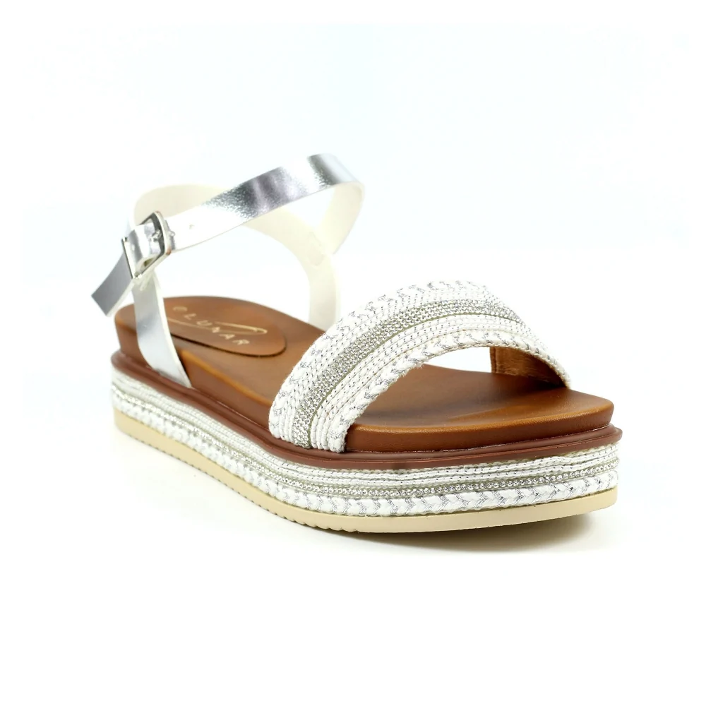 Frazer white/silver sandals - Image 2
