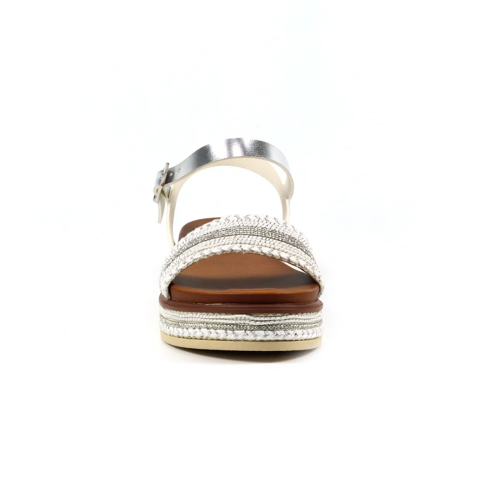 Frazer white/silver sandals - Image 3