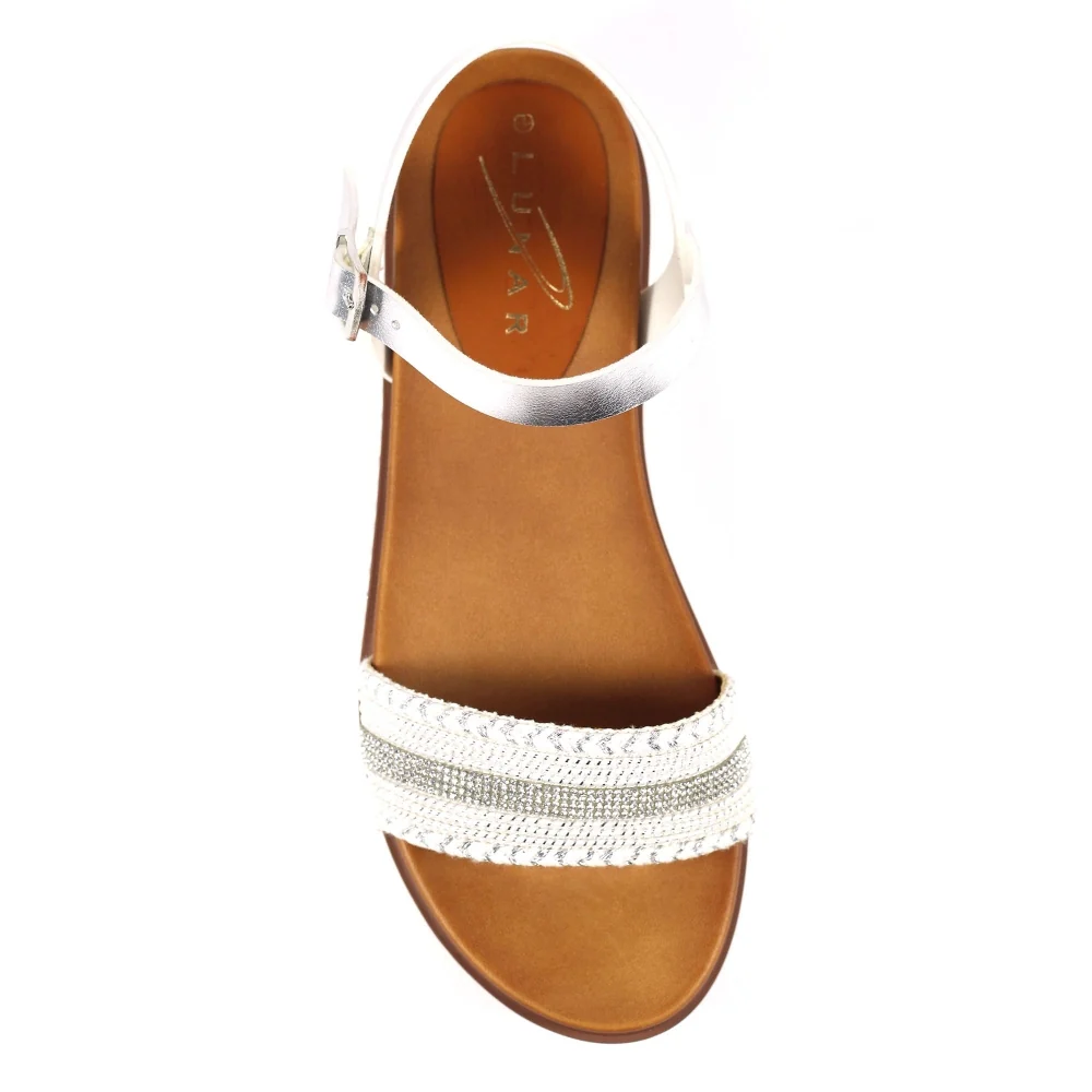 Frazer white/silver sandals - Image 5