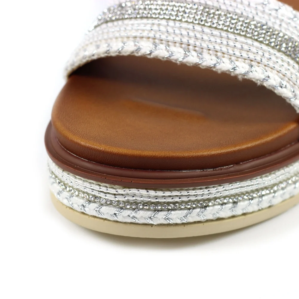 Frazer white/silver sandals - Image 6