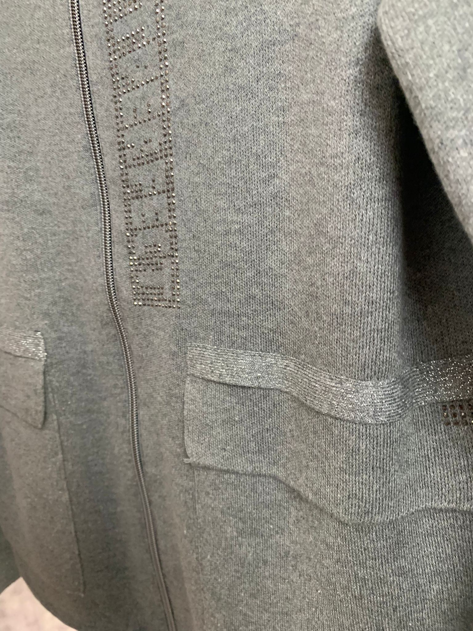 Georgina grey rabe zip cardigan - Image 5