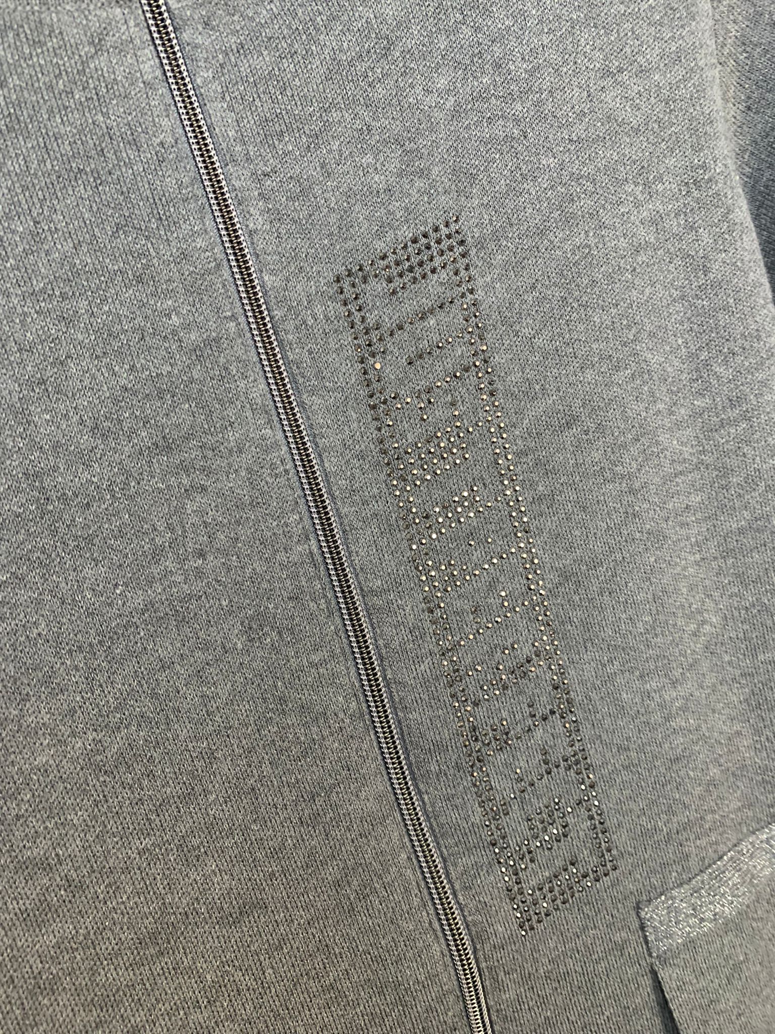 Georgina grey rabe zip cardigan - Image 6