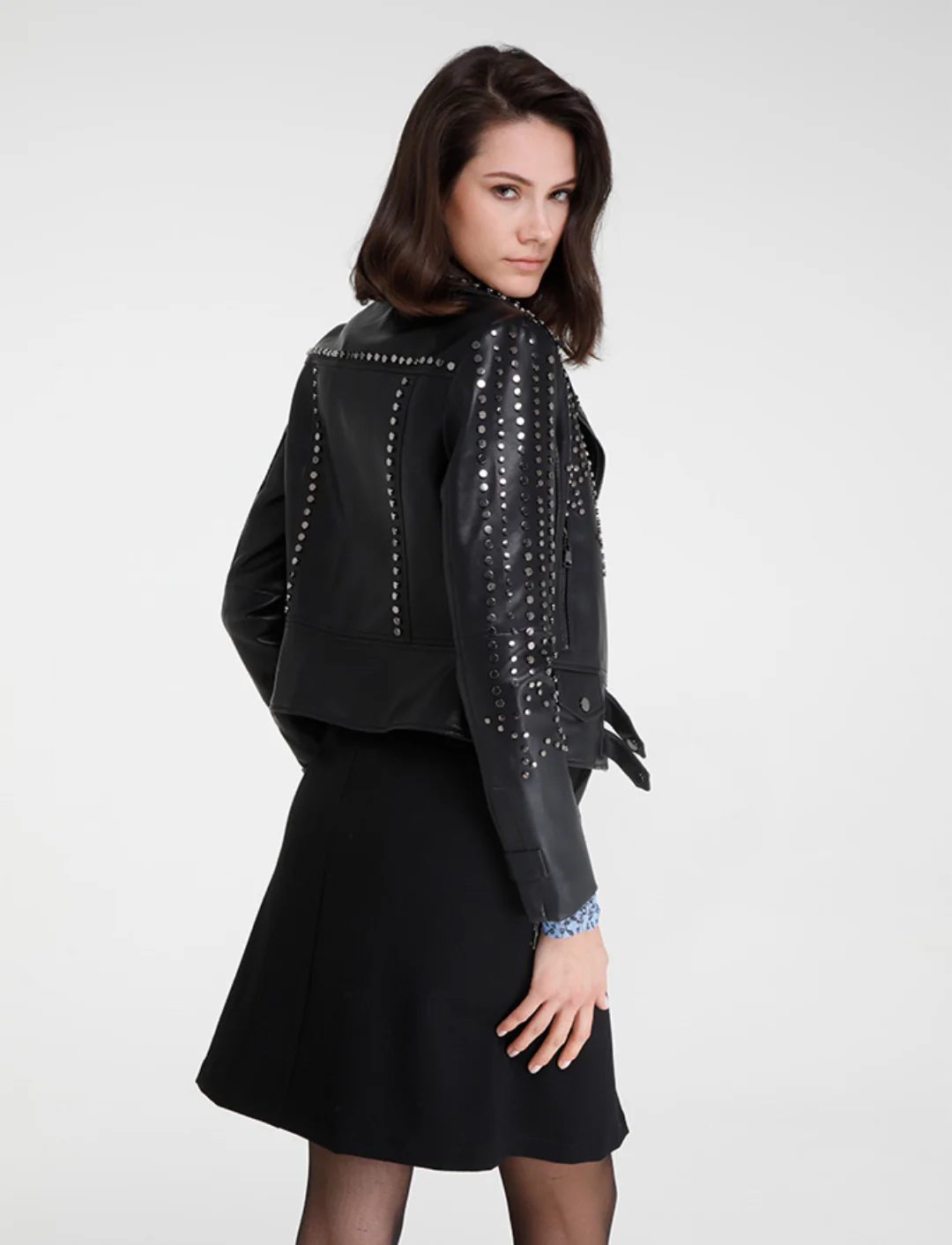 Goa Goa faux leather biker jacket - Image 4