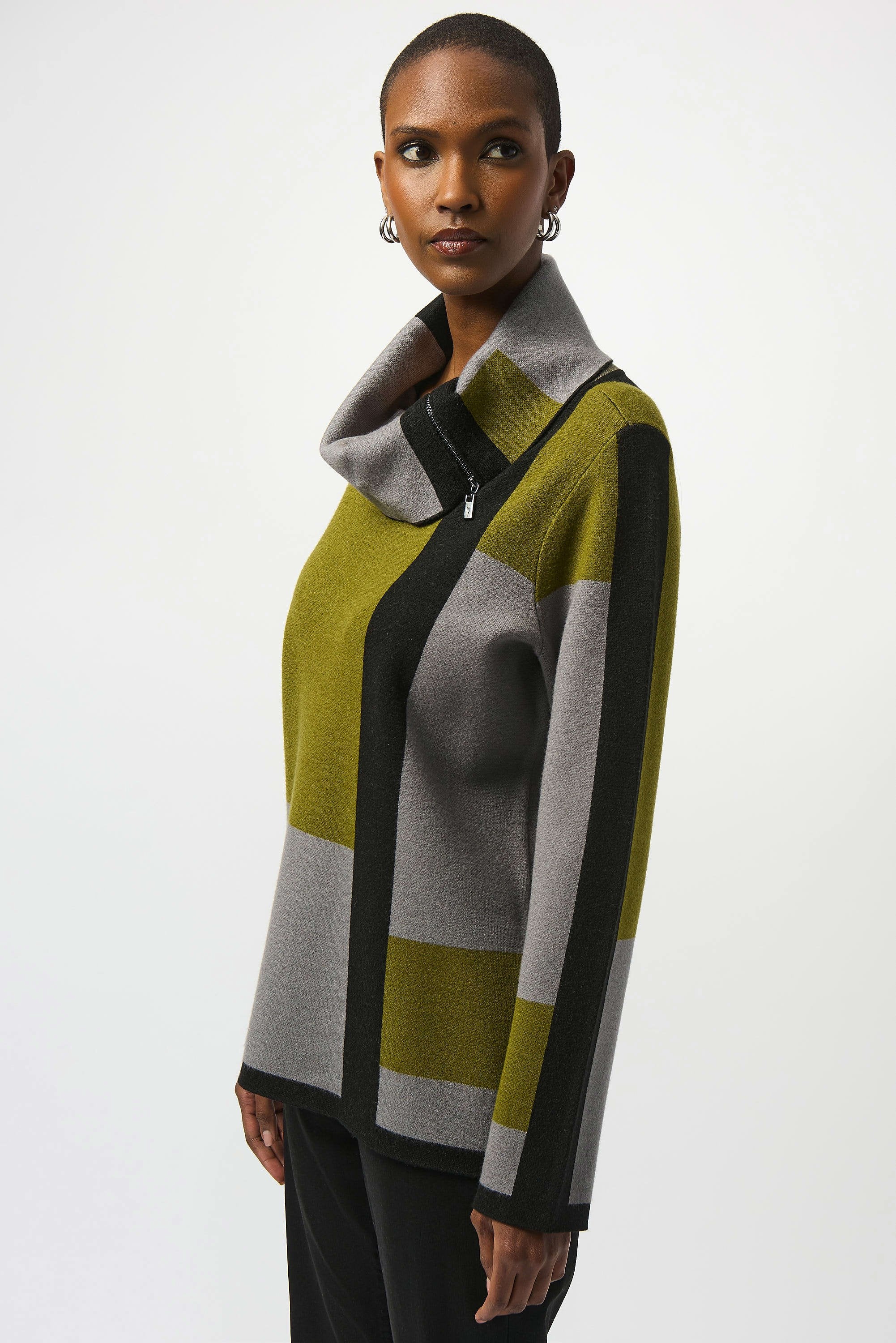 Jacquard Sweater Colour Block Pullover
253911 - Image 2