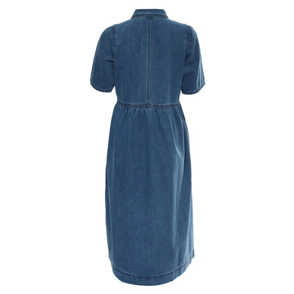 Jade Denim Dress Mid Blue - Image 5