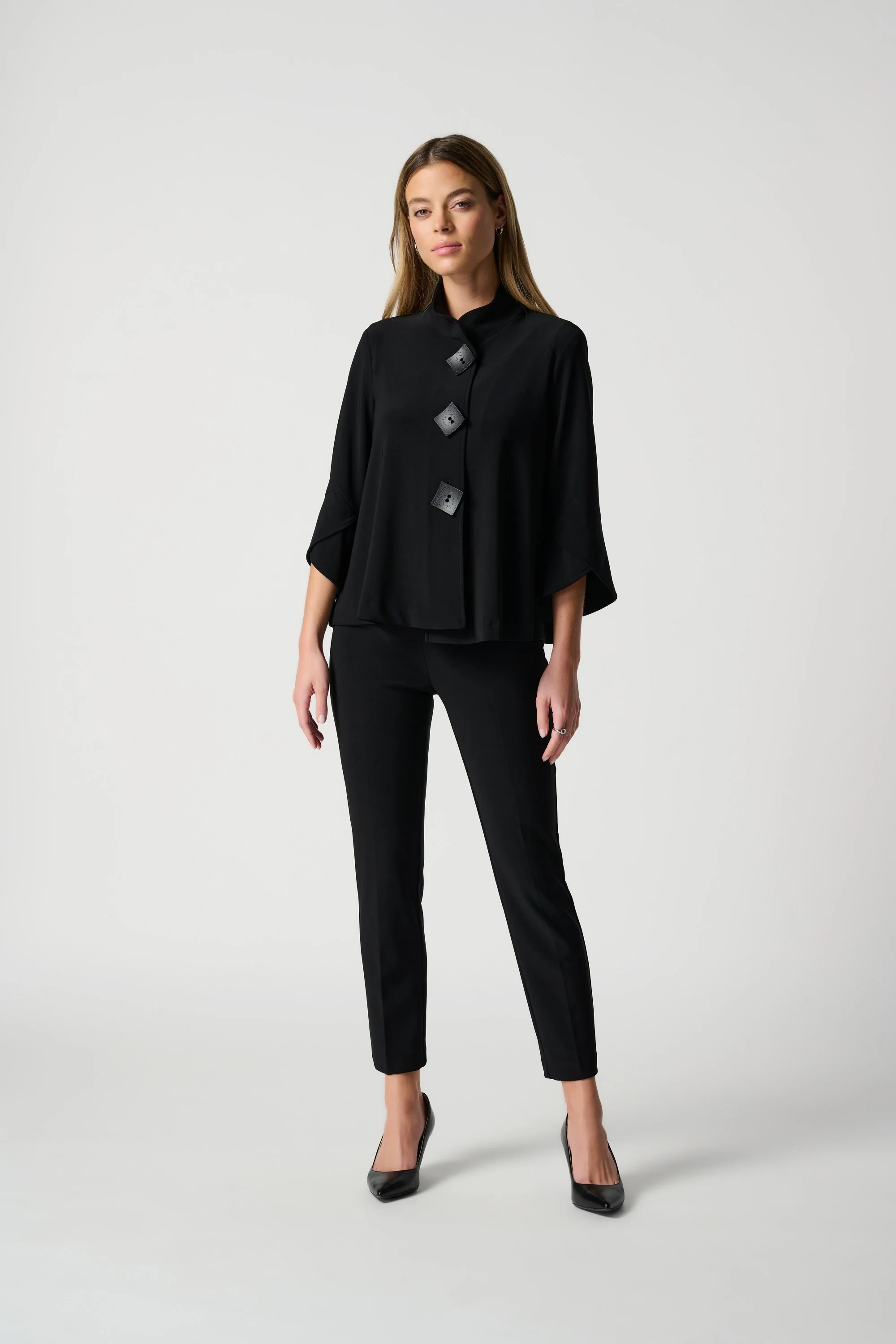 JOSEPH RIBKOFF 181089NOS Classic Cropped Pant - Black - Image 5