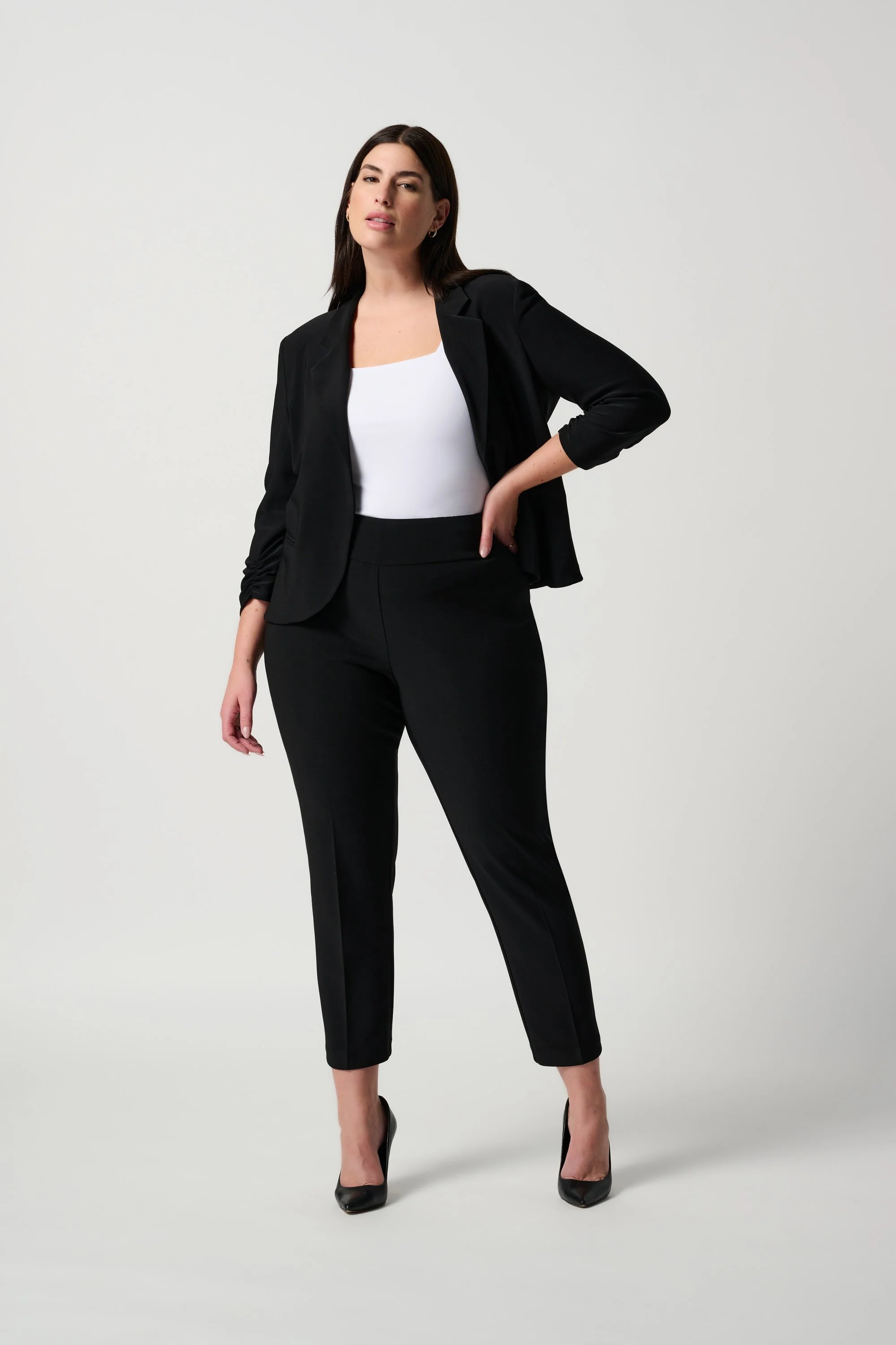 JOSEPH RIBKOFF 181089NOS Classic Cropped Pant - Black - Image 6