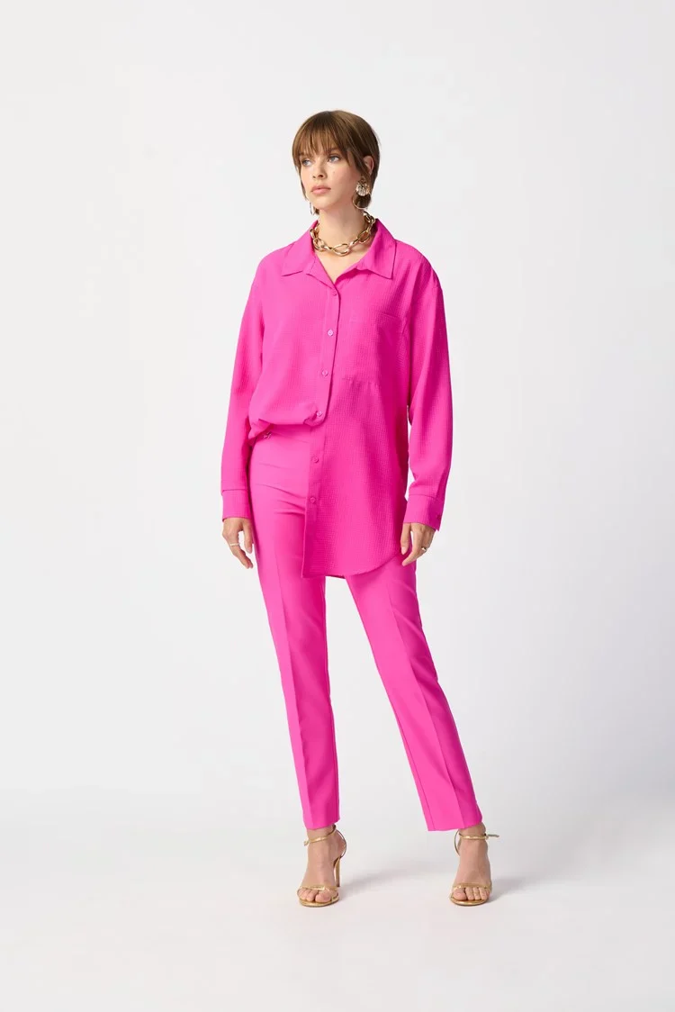Joseph ribkoff 241231 ultra pink pants . - Image 4