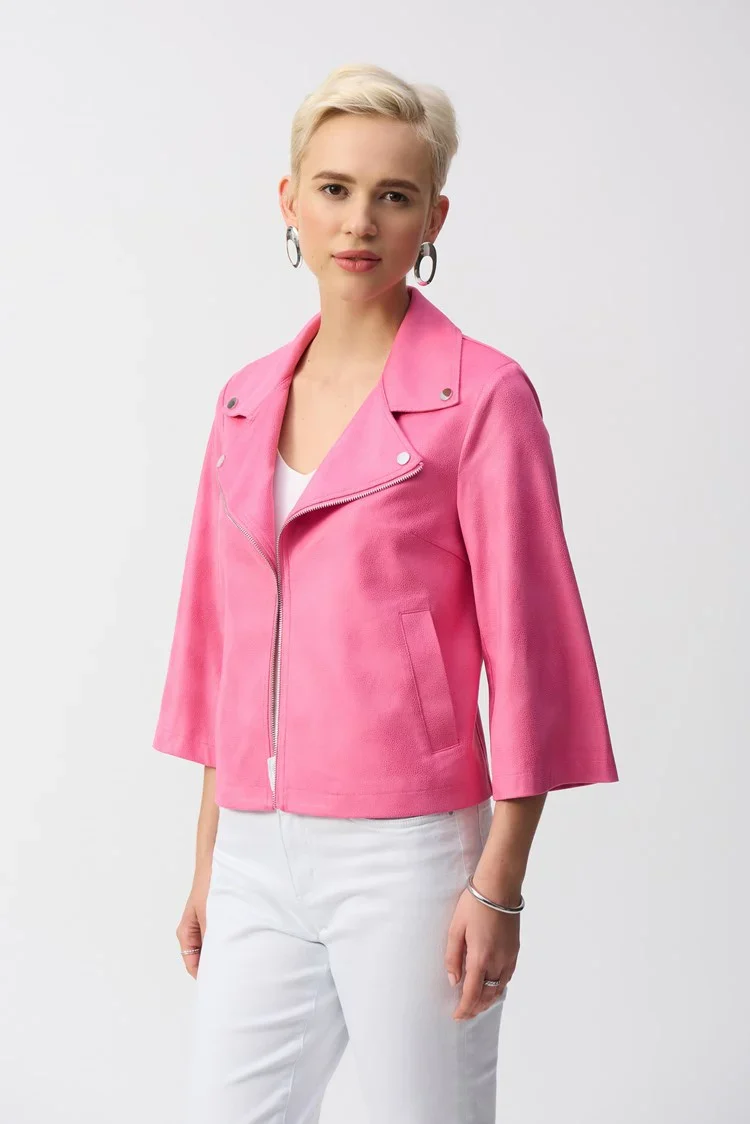 Joseph ribkoff 251908 foul faux suede swing jacket. - Image 3
