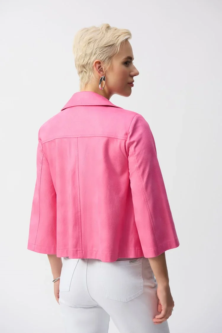 Joseph ribkoff 251908 foul faux suede swing jacket. - Image 4