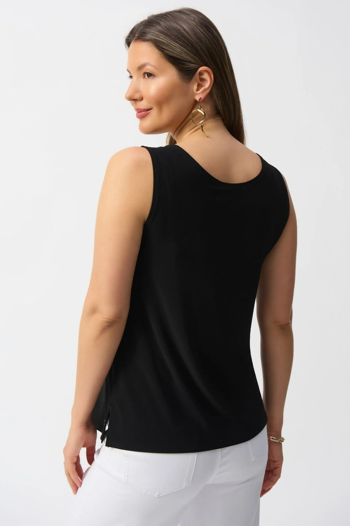 Joseph Ribkoff 251970 Black Round Neck Cami Top - Image 2