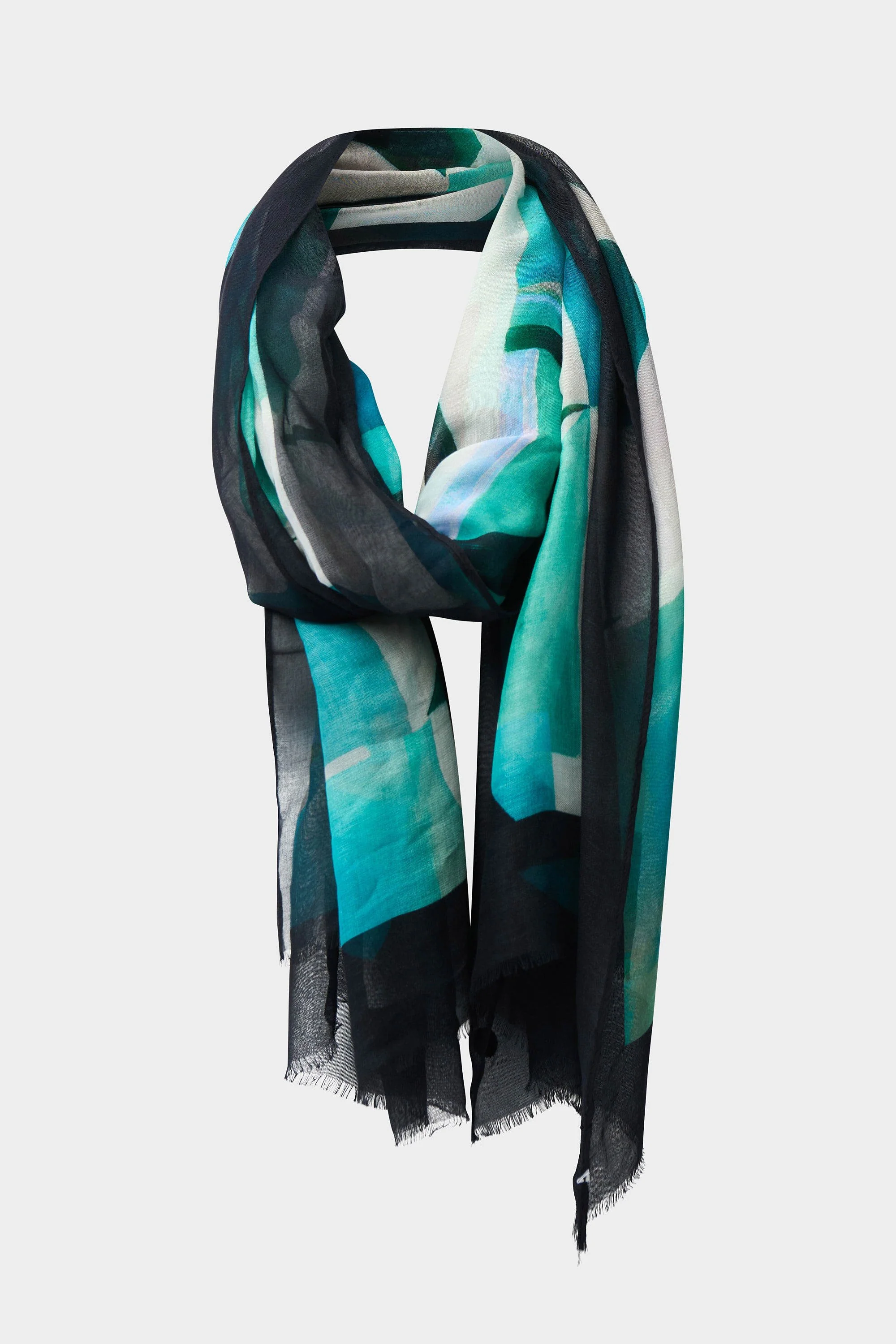 JOSEPH RIBKOFF 261985 Viscose Geometric Print Scarf - Image 5