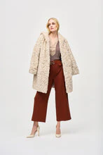 Joseph Ribkoff - Faux Cream Fur Reversible Coat 243903 - Image 3