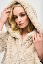 Joseph Ribkoff - Faux Cream Fur Reversible Coat 243903 - Image 4
