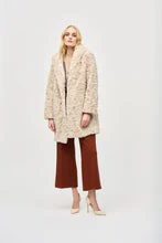 Joseph Ribkoff - Faux Cream Fur Reversible Coat 243903 - Image 5