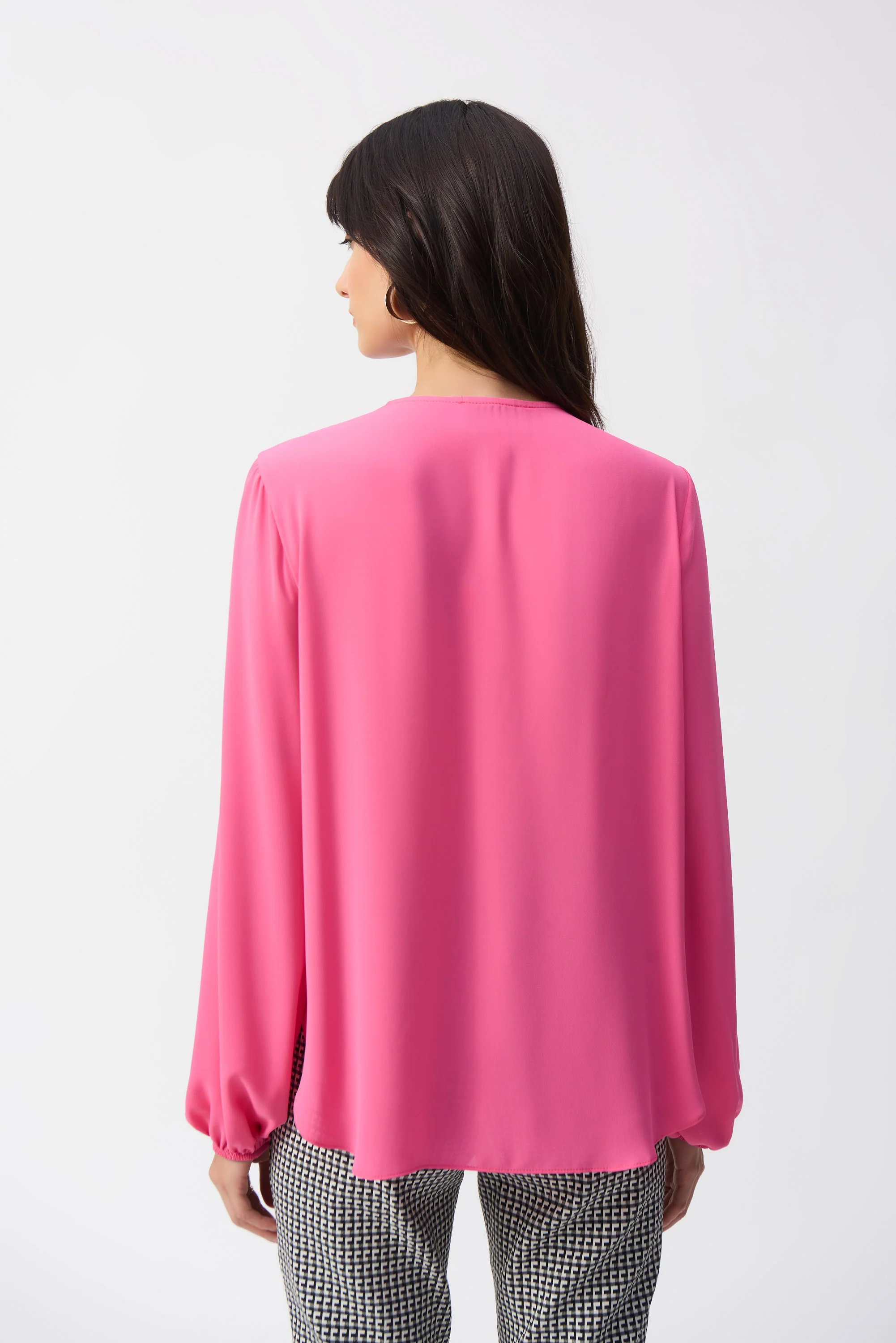 Joseph Ribkoff Georgette Boxy Wrap Top 251172 - Image 3